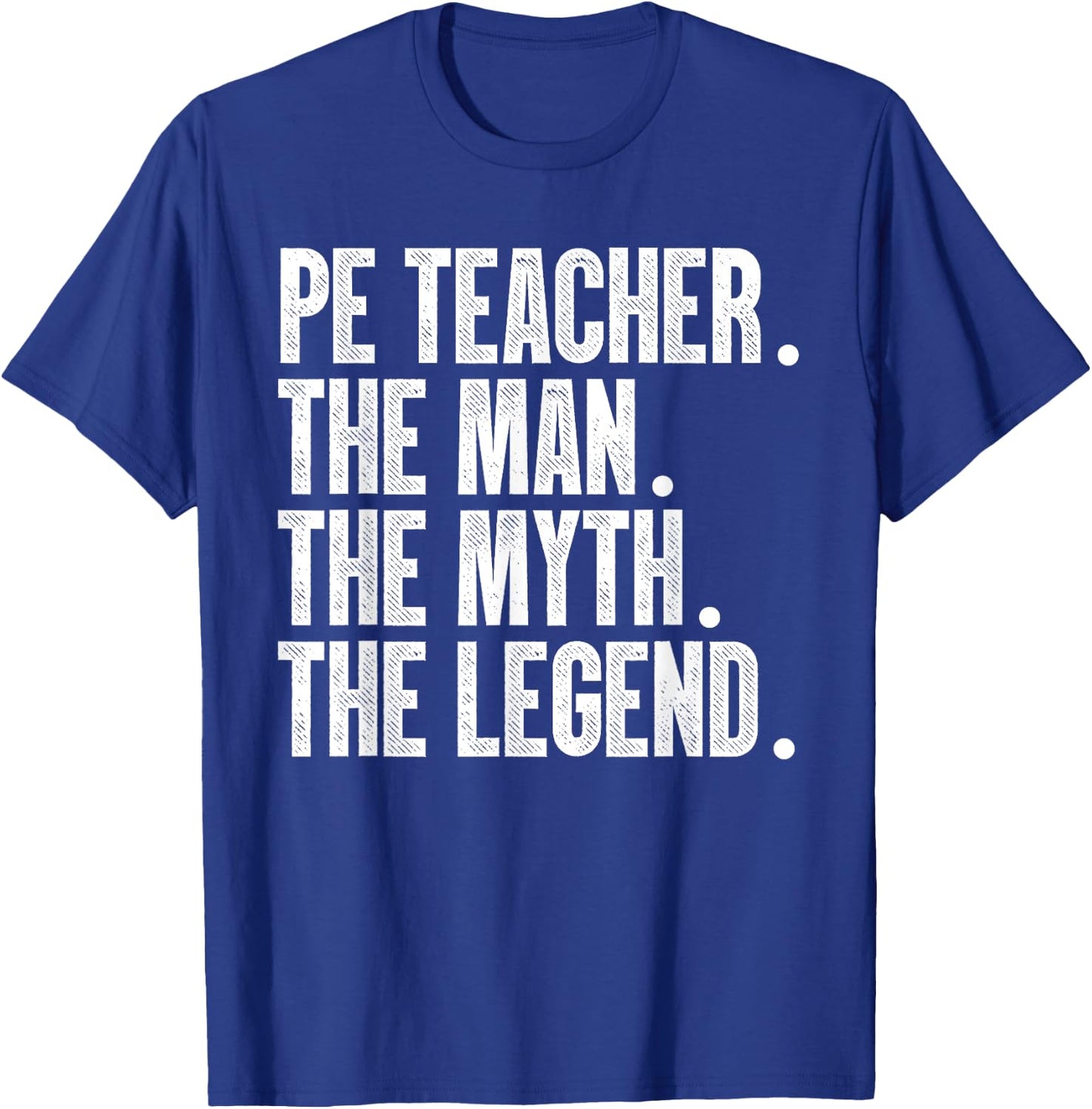 Cool PE Teacher Art Boys Physical Education Teacher T-Shirt - T-Shirt | Royal