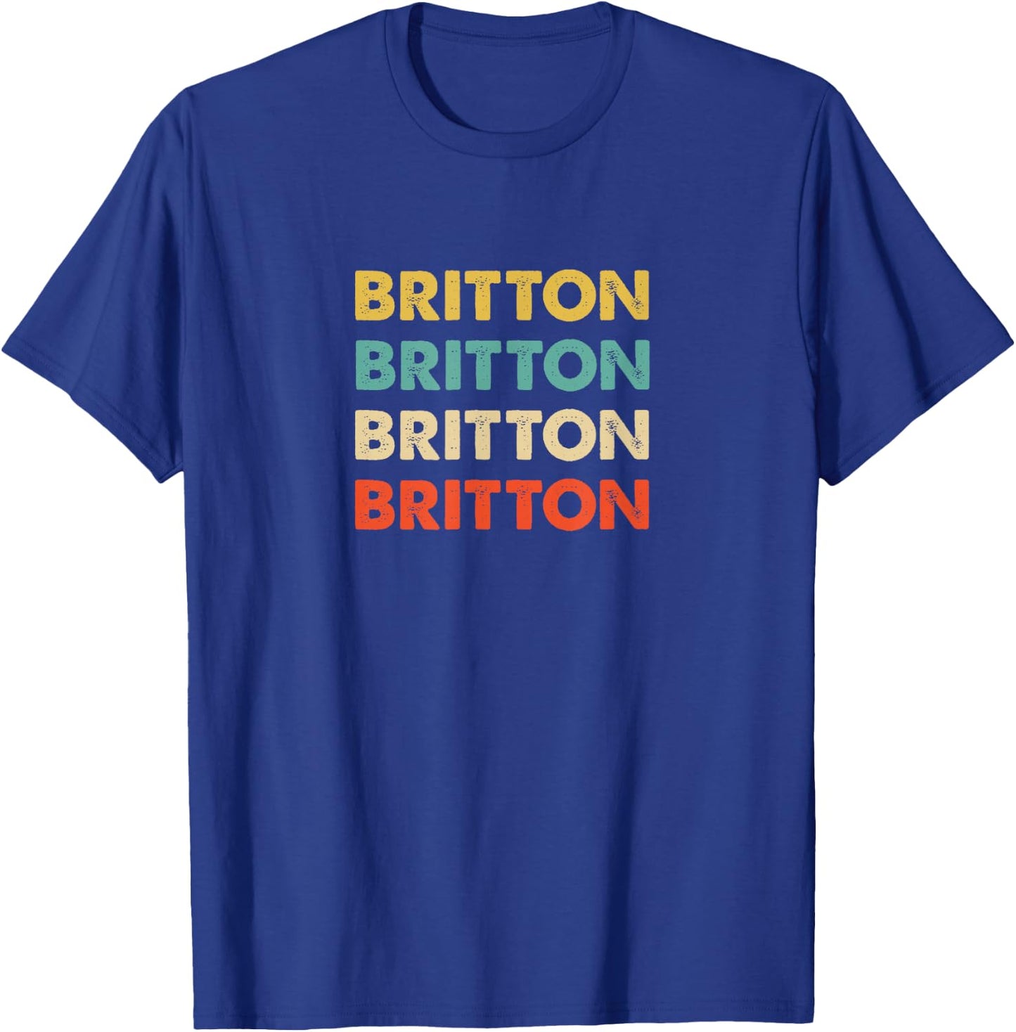 Britton Name T-Shirt - T-Shirt | Royal