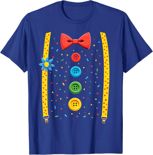 Clown Top Carnival Costume Circus Jester Children's Fancy Dress , black T-Shirt - T-Shirt | Royal