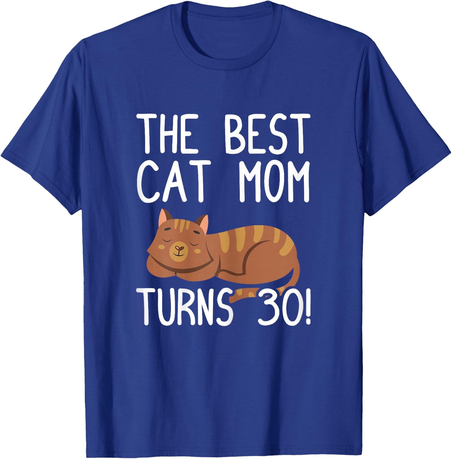 Cute Cat Mom Birthday Design Damen Katze , Schwarz, S, Kurzarm, 30. Geburtstag, Katzen-Motiv T-Shirt - T-Shirt | Royal