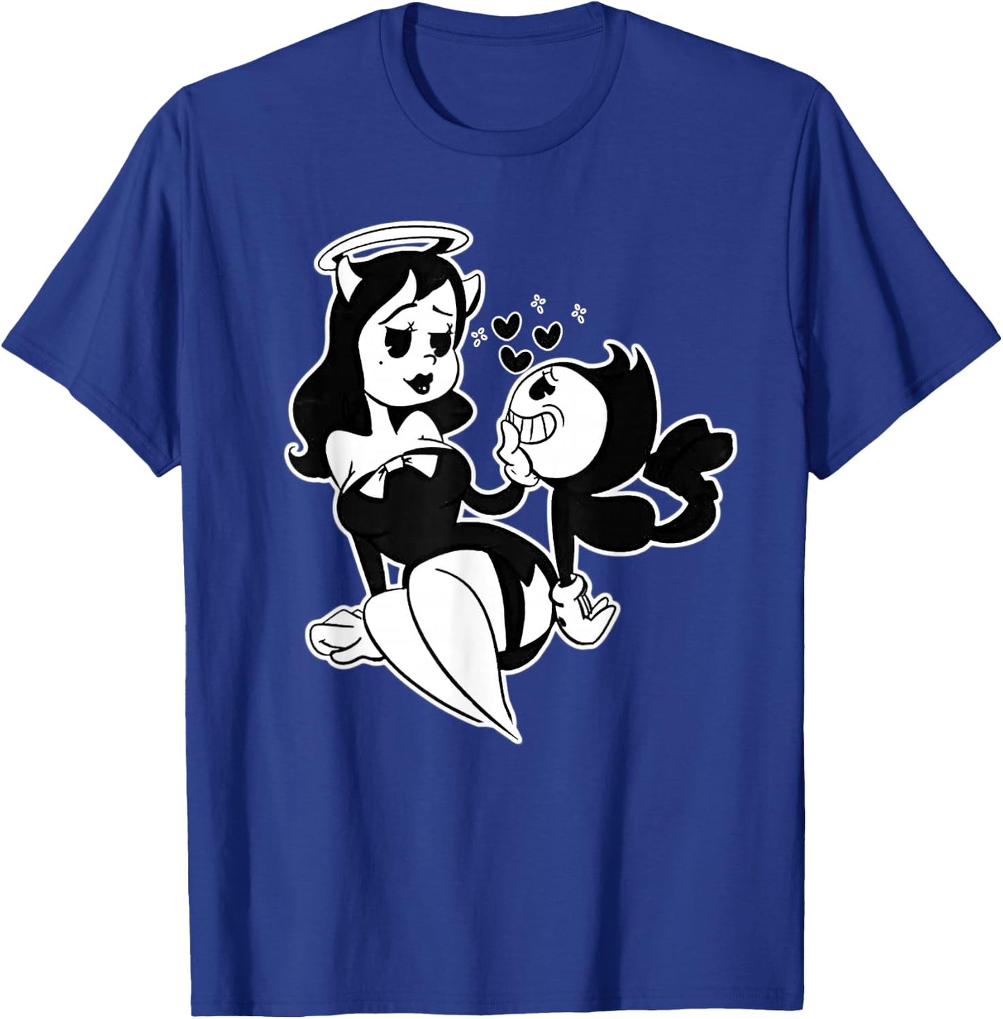 Alice Angel Gothic Angel x Bendy Demon Vintage Cartoon T-Shirt - T-Shirt | Royal