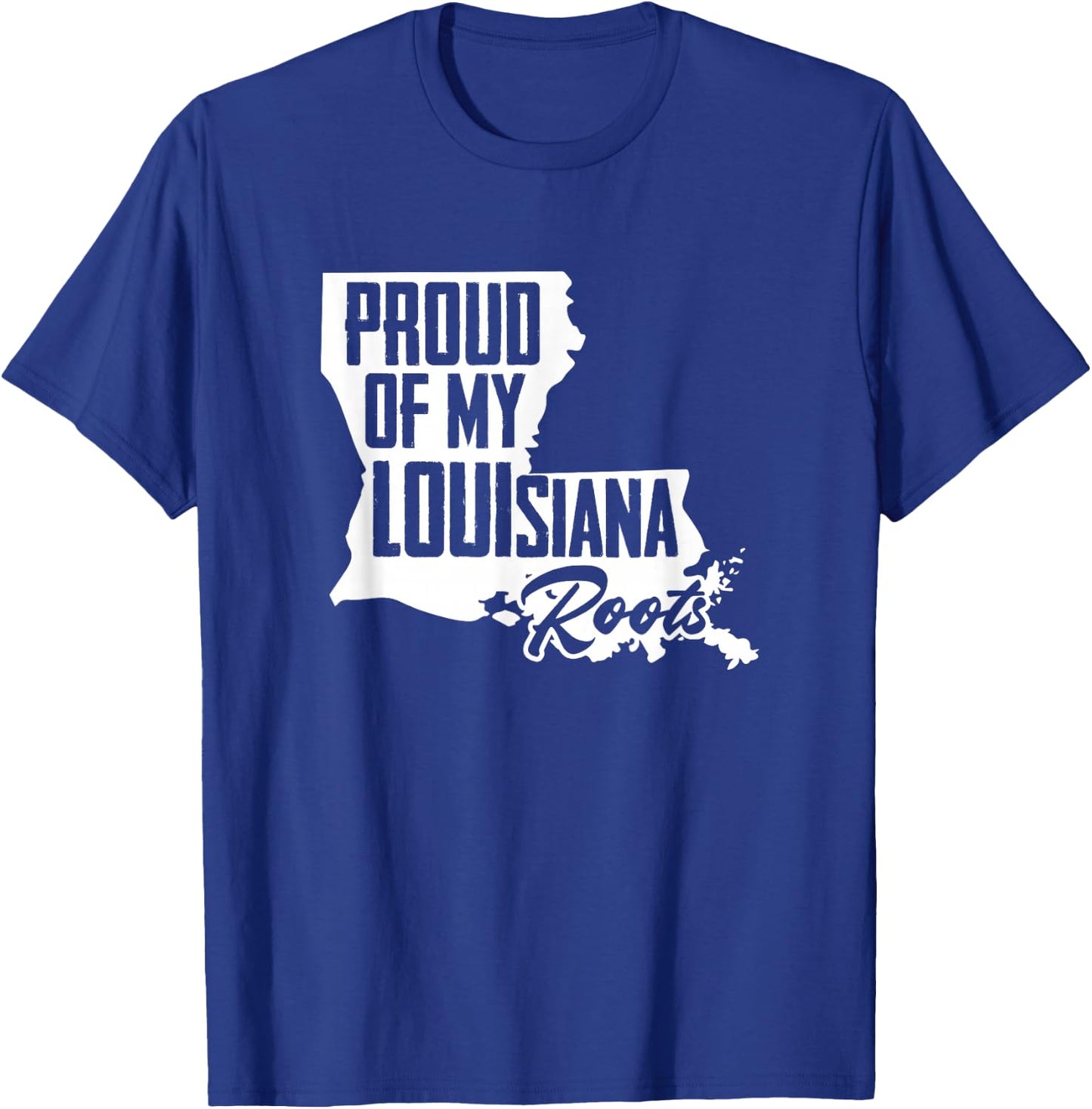 Cajun Apparel Proud Of My Louisiana Roots Women's Black Louisiana Roots Cajun T-Shirt - T-Shirt | Royal