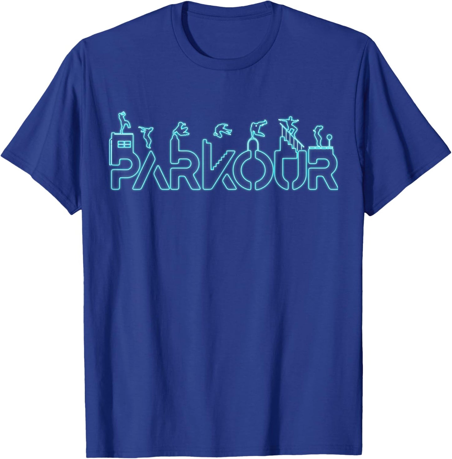 Parkour Freerun Urban Acrobatics Sport Training Freerunning T-Shirt - T-Shirt | Royal
