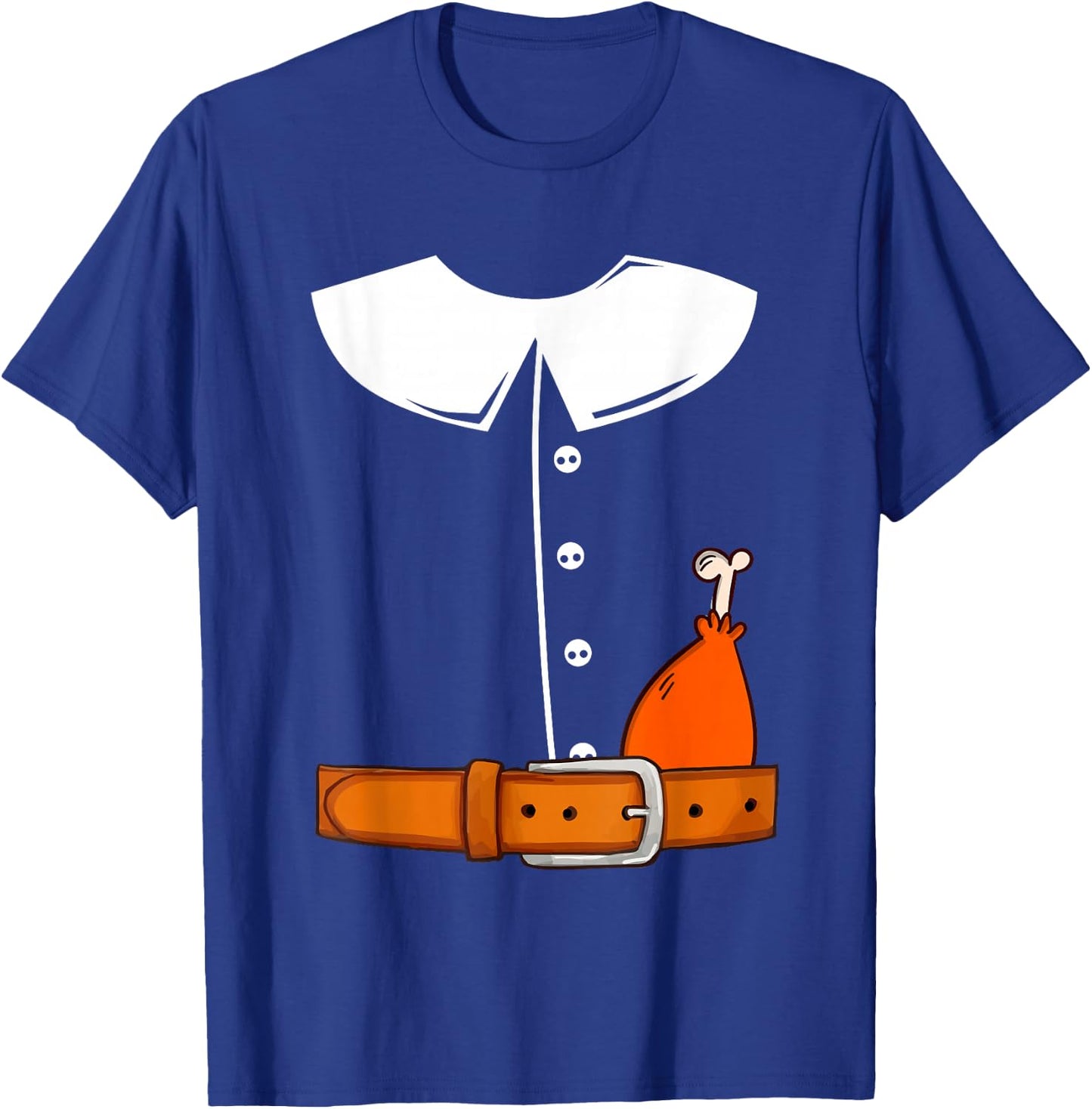 Pilgrim Costume Collar Thanksgiving Turkey Day Men Boys Kids T-Shirt - T-Shirt | Royal