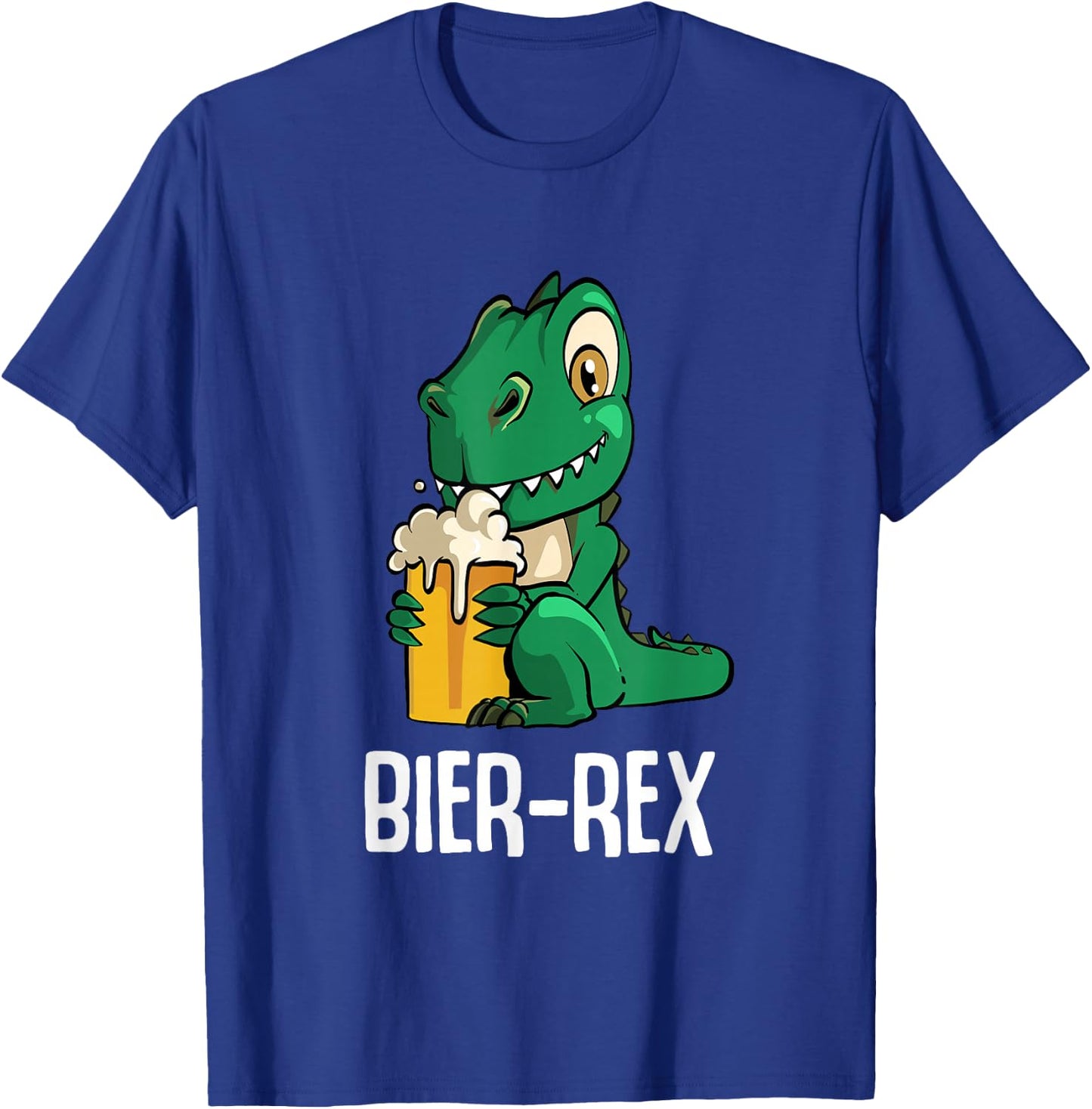Lustiges Bier Dino Design von xum - Party with Cartoon Dino and Beer Motif - Black, Small T-Shirt - T-Shirt | Royal