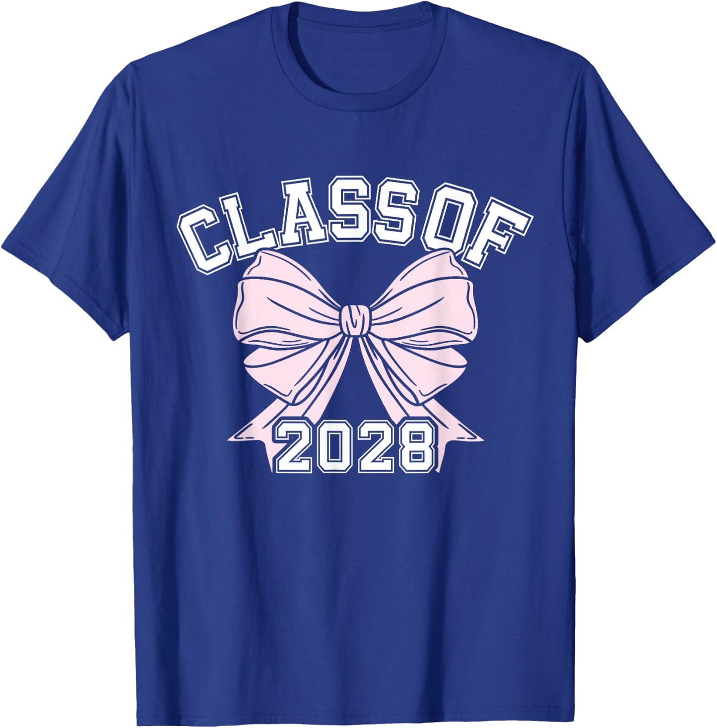 Class Of 2028 Coquette Bow Class Of T-Shirt - T-Shirt | Royal
