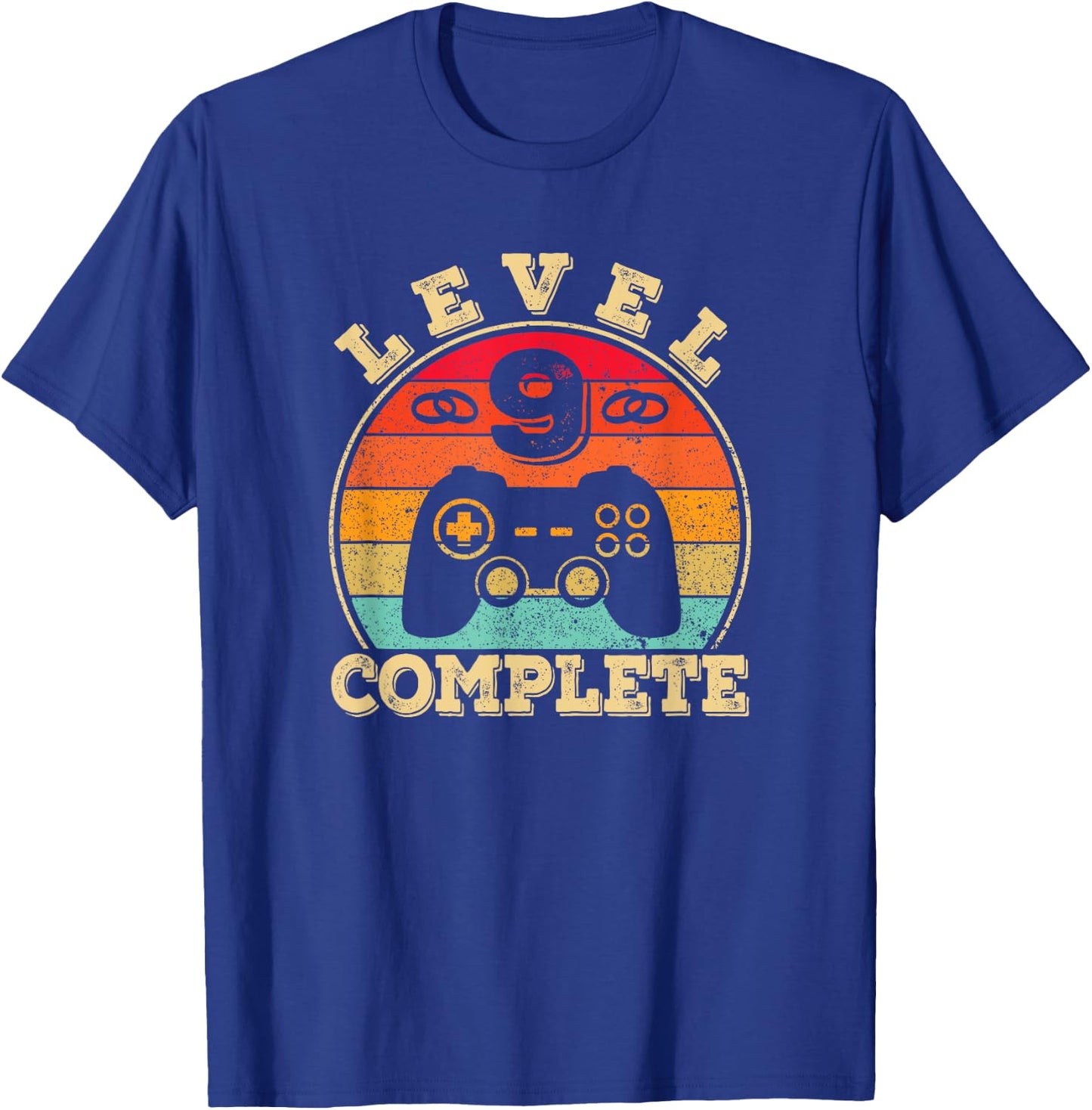 9th Wedding Anniversary - 9 Years Married - Level 9 Complete T-Shirt - T-Shirt | Royal