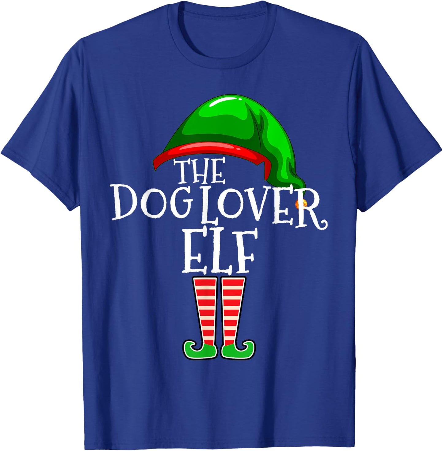 Dog Lover Elf Group Matching Family Christmas Mom Dad T-Shirt - T-Shirt | Royal