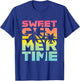 Summer Time Summer Retro Colourful Happy Holiday Palm Trees Beach , black T-Shirt - T-Shirt | Royal