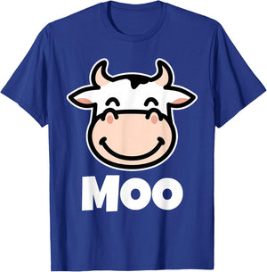 MOO Cows Shirt | Kuhliebhaber Shirt | Kinder Kuh T-Shirt - T-Shirt | Royal