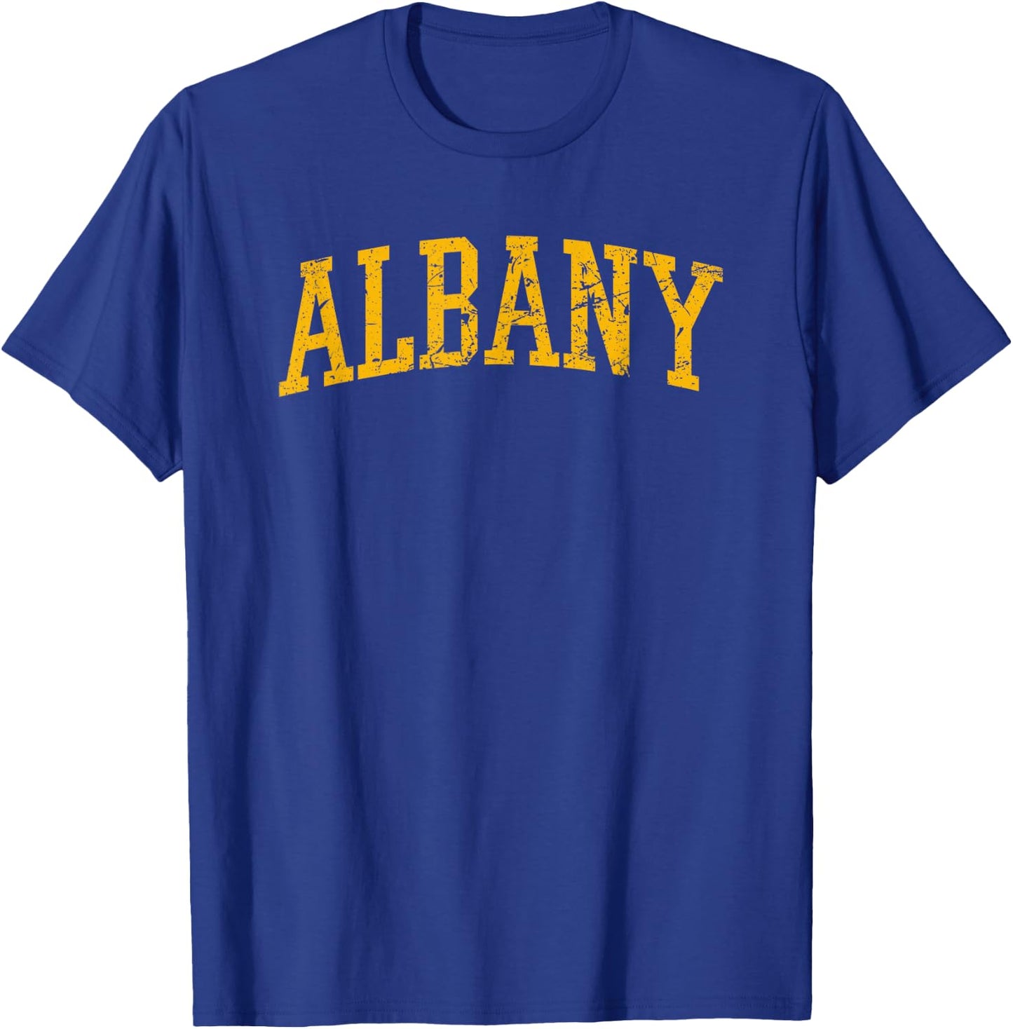 Albany NY- Throwback Design - Vintage Worn Classic T-Shirt - T-Shirt | Royal