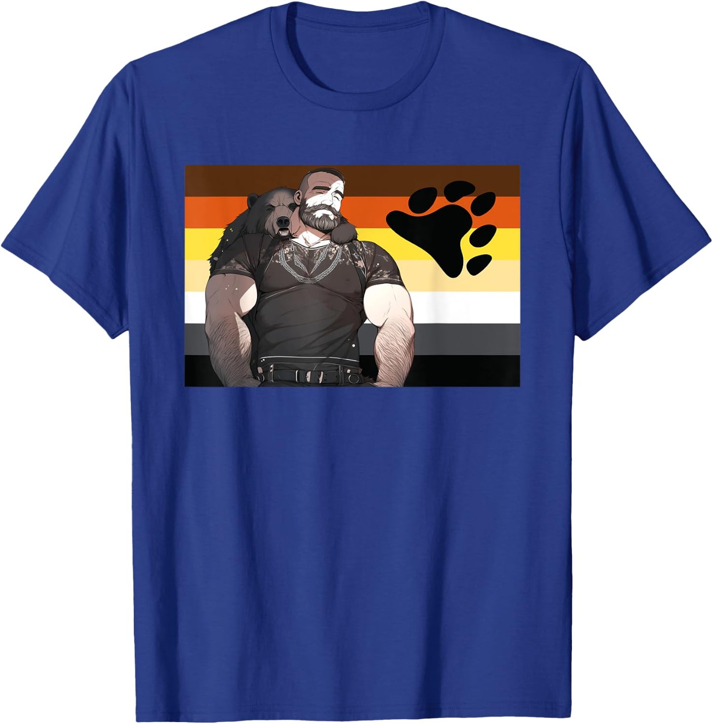 Daddy & Cubs Hairy Bear Pride Flagge, Gay Bear Pride T-Shirt - T-Shirt | Royal
