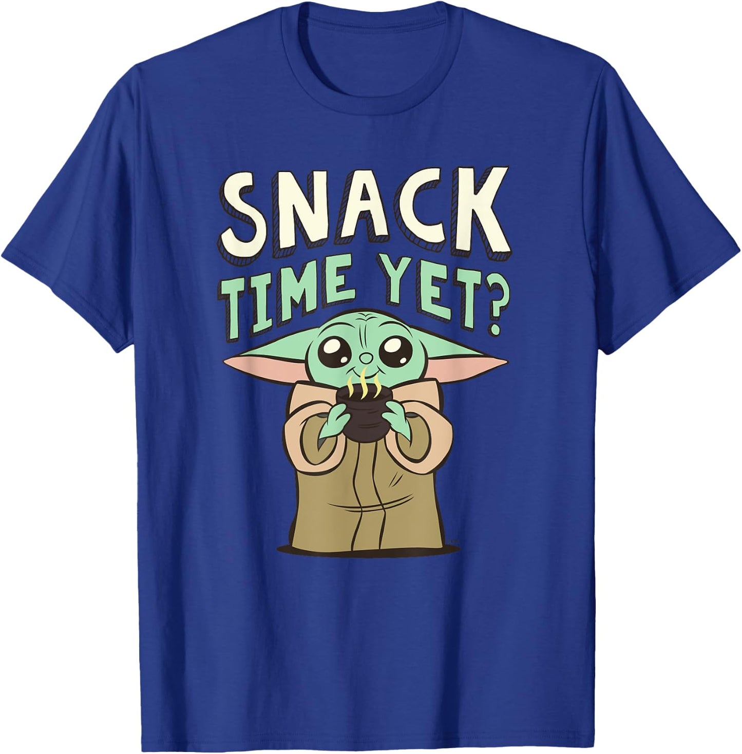 Star Wars The Mandalorian Grogu Snack Time Yet? T-Shirt - T-Shirt | Royal