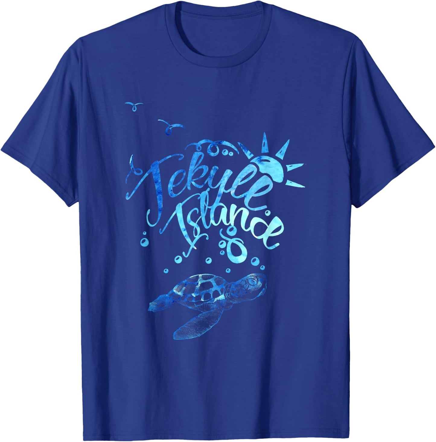 Sea Turtle In Jekyll Island Georgia Beach Vacation Souvenir T-Shirt - T-Shirt | Royal