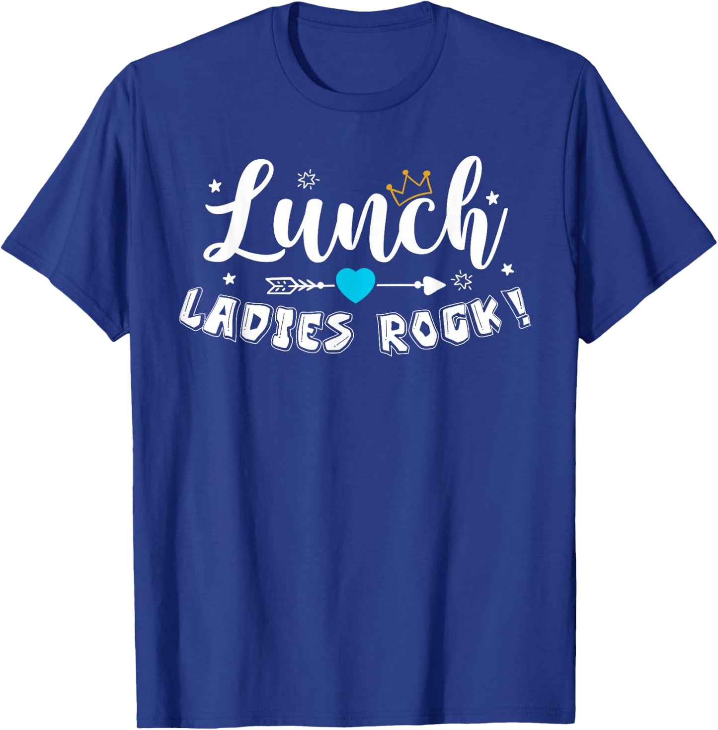Lunch Ladies Rock Lunch Lady Squad Back to School Gifts T-Shirt - T-Shirt | Royal