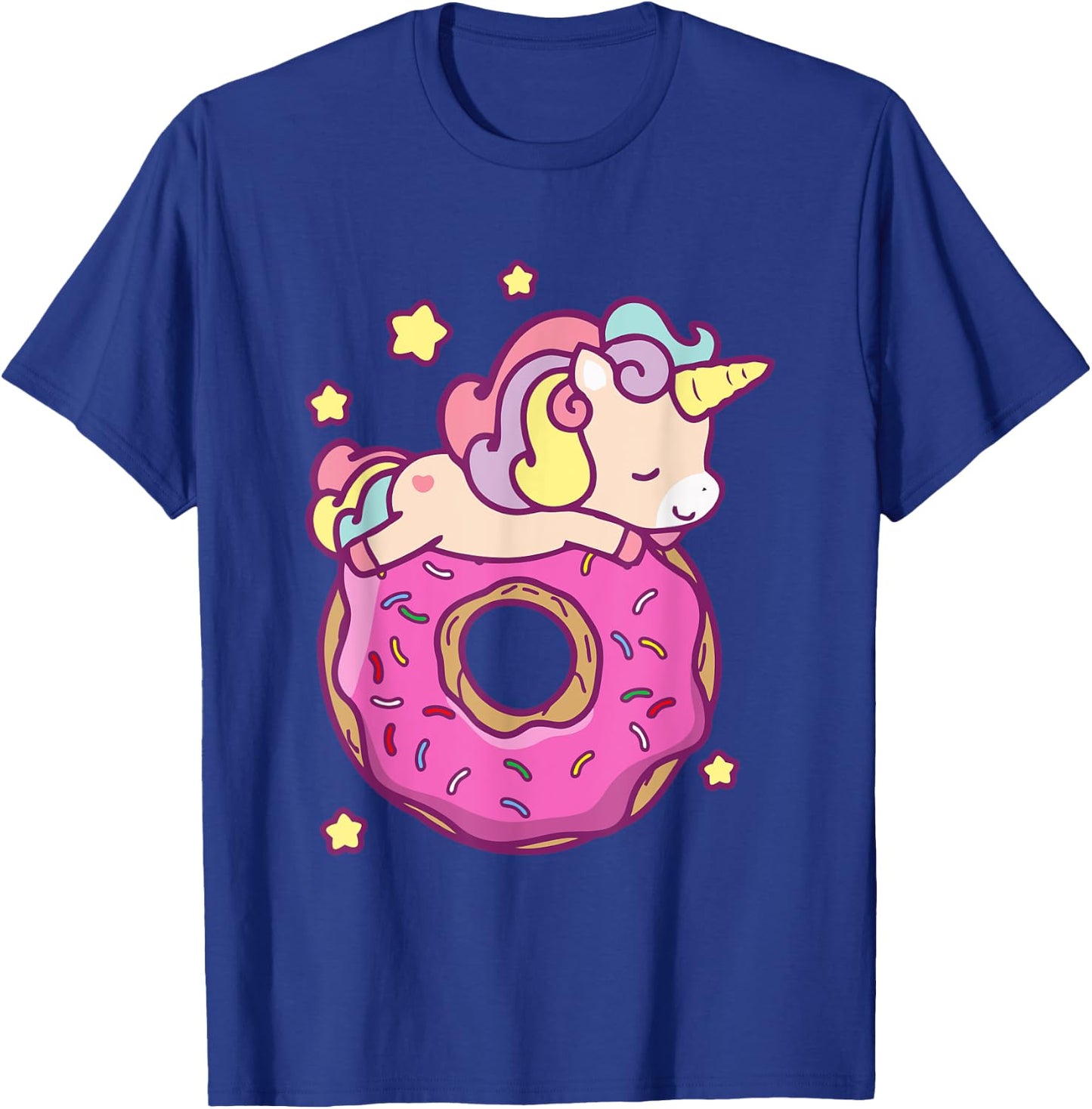 Cute Unicorn Donut Girls Kids, Donut Day June 2021 T-Shirt - T-Shirt | Royal