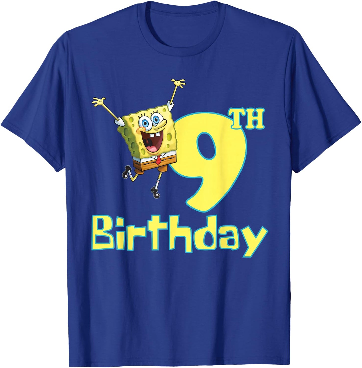 Mademark x SpongeBob SquarePants - SpongeBob SquarePants 9th Birthday T-Shirt - T-Shirt | Royal