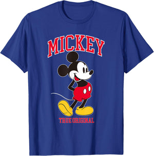 Disney Mickey And Friends Mickey Mouse '28 Football Style T-Shirt - T-Shirt | Royal