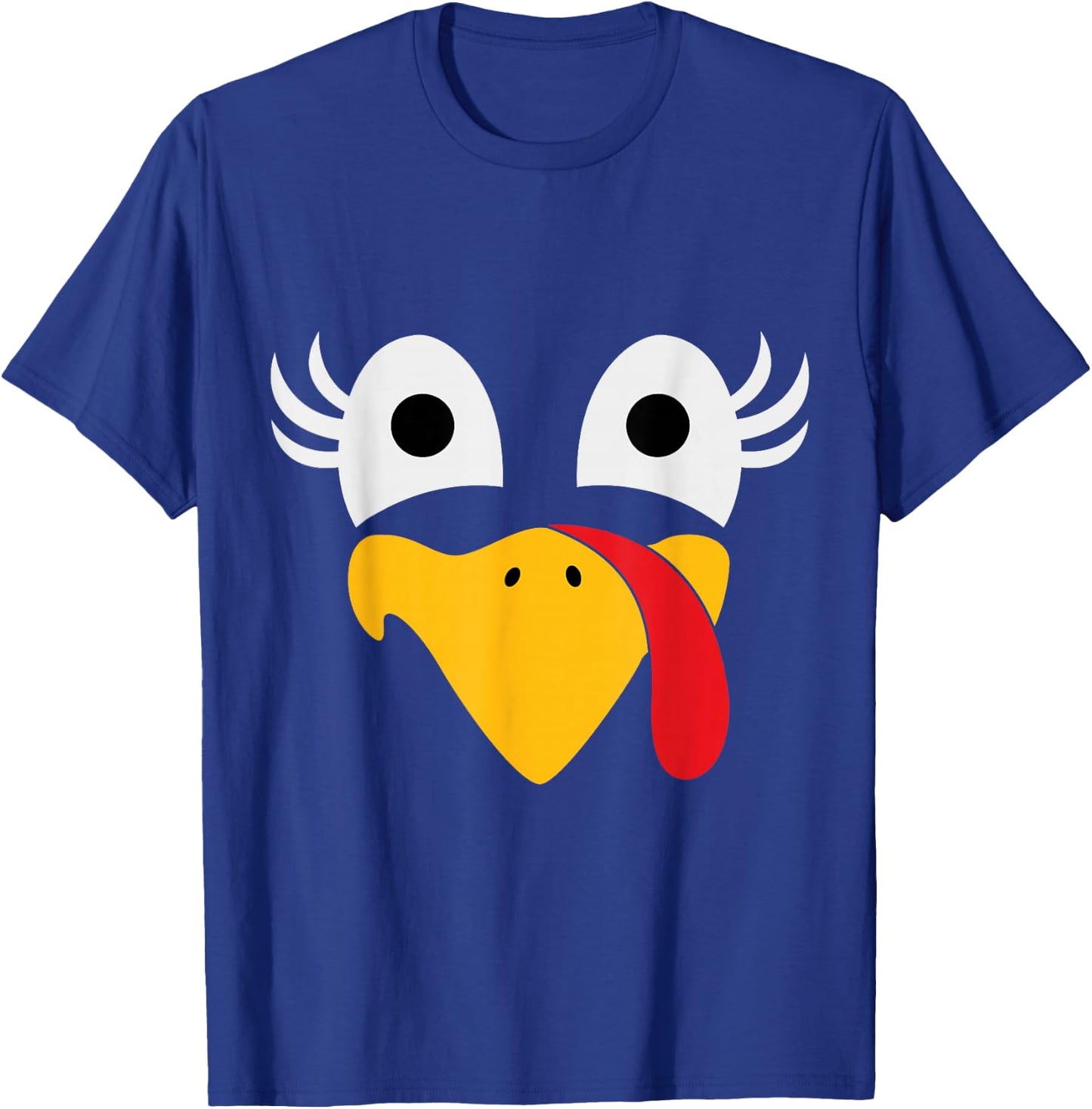 Thanksgiving Turkey Face Matching Family Costume Cute Kids T-Shirt - T-Shirt | Royal