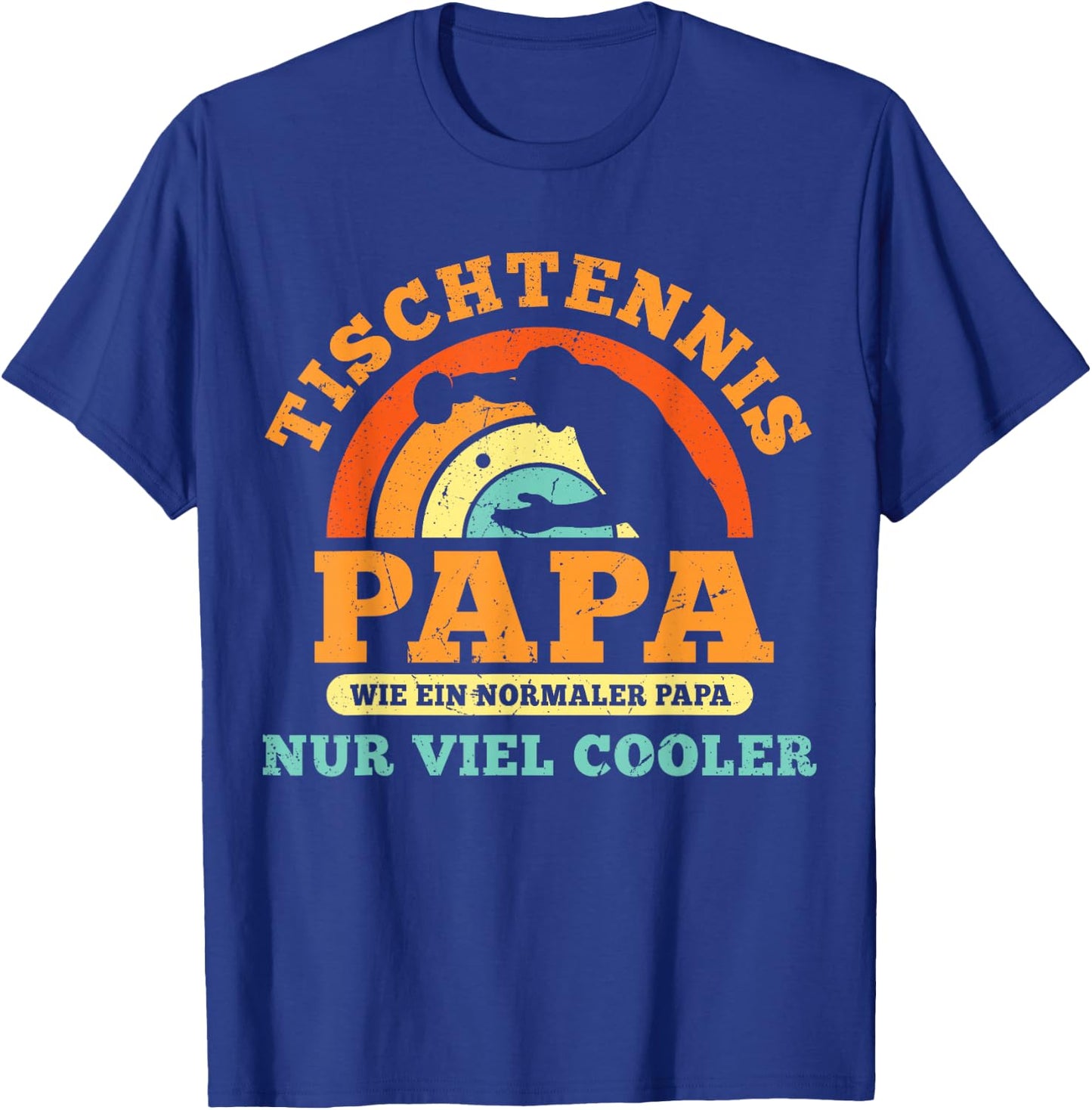 Tischtennis Papa - Nur Cooler Vater Tischtennisspieler T-Shirt - T-Shirt | Royal