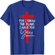 Jeremiah 29:11 Christian Religious Bible Verse Gifts Cross T-Shirt - T-Shirt | Royal