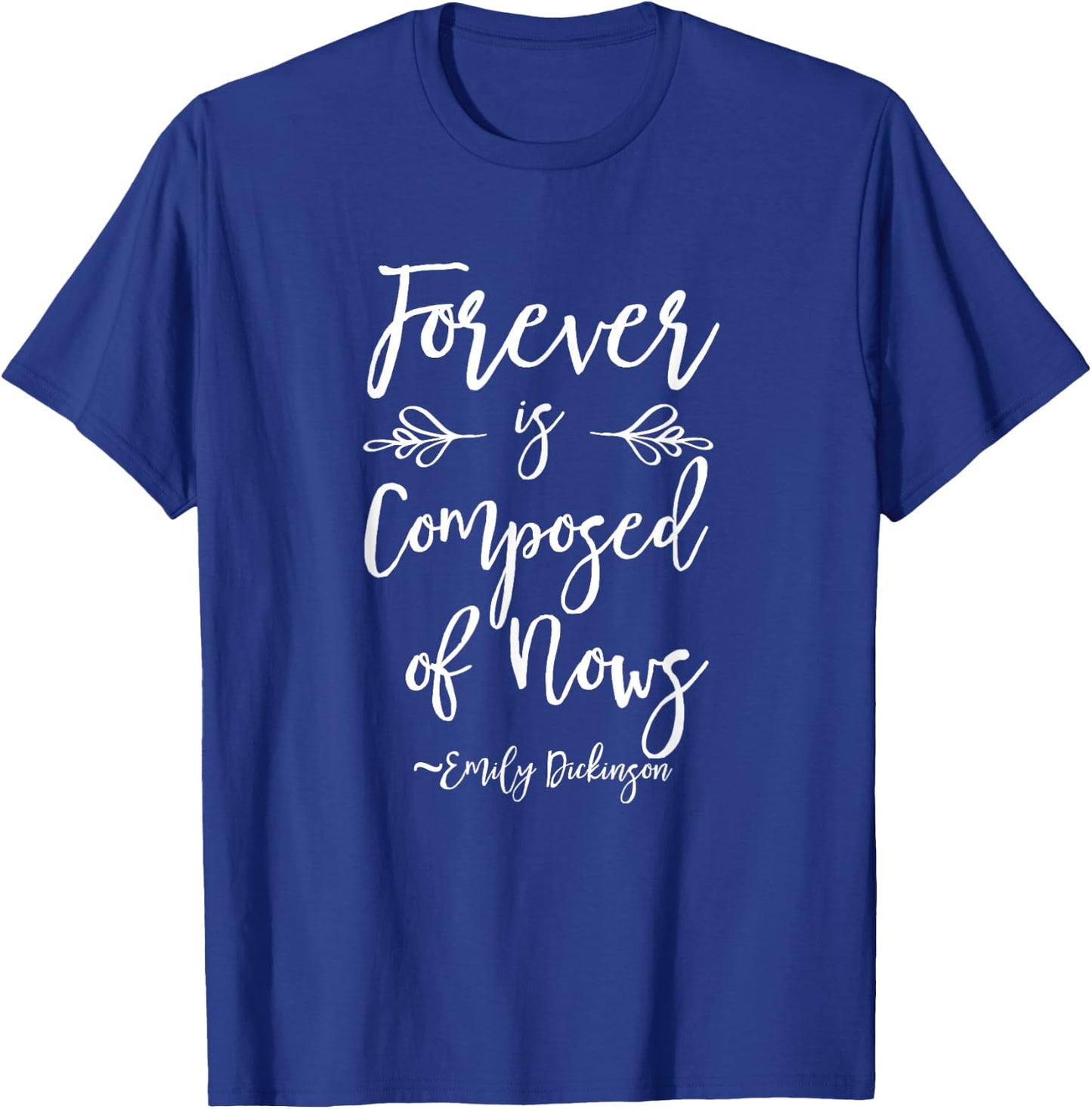Emily Dickinson Shirt Literary Gifts Positive Bookworm T-Shirt - T-Shirt | Royal