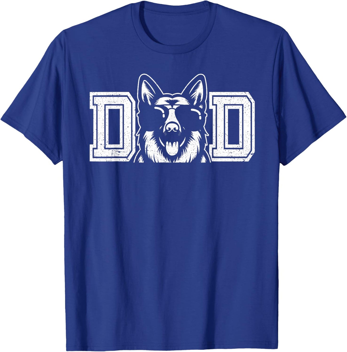 German Shepherd Dog Owner Dad Father's Day Men T-Shirt - T-Shirt | Royal
