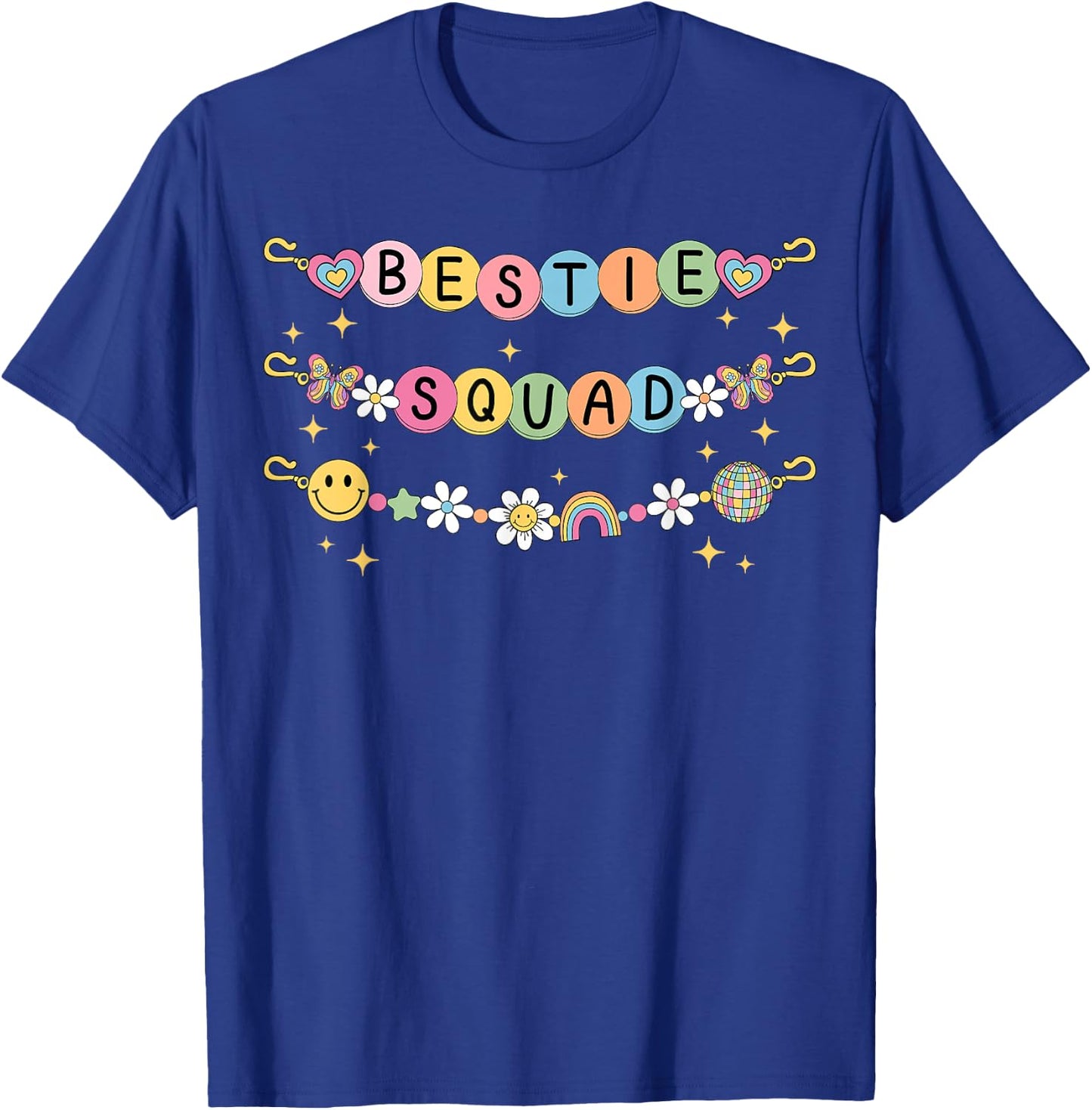 Bestie Squad Bracelets Best Friends Matching Girls T-Shirt - T-Shirt | Royal