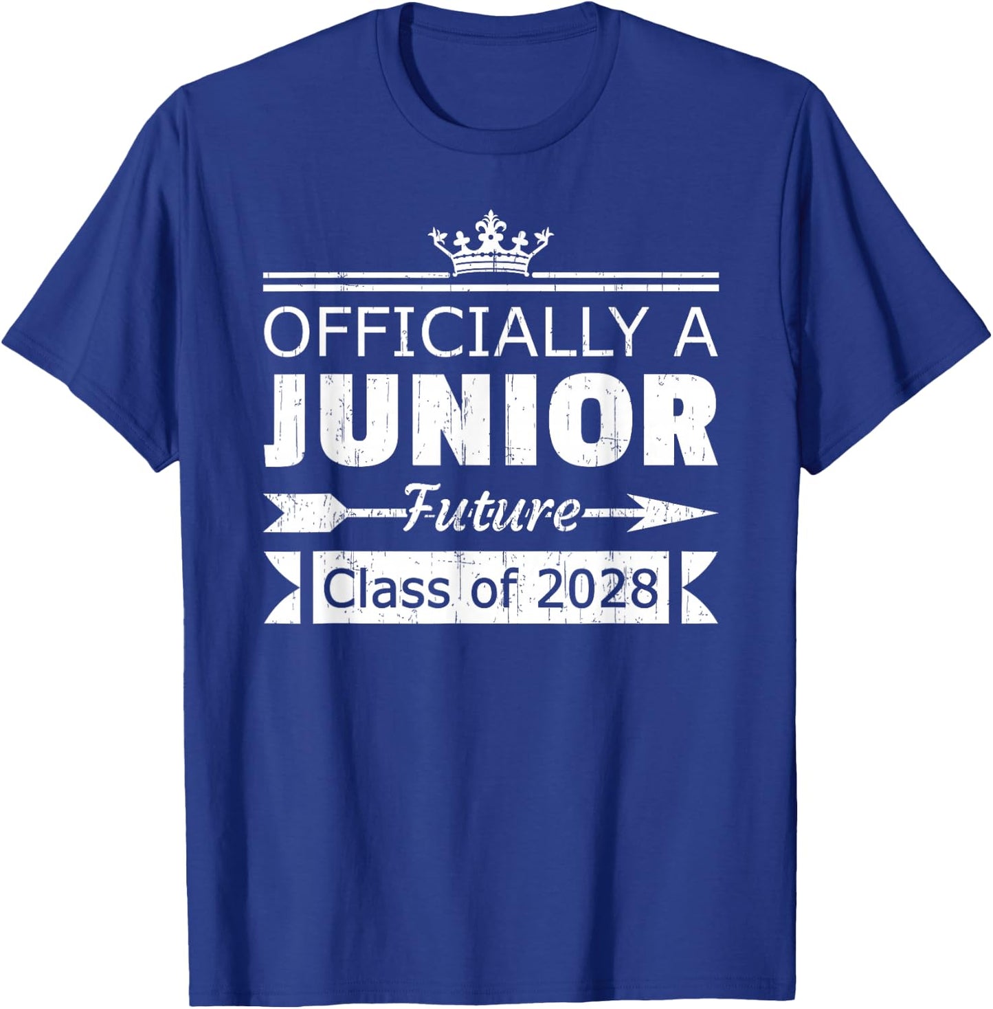 Officially a Junior Class of 2028 First Day 11th Grade T-Shirt - T-Shirt | Royal