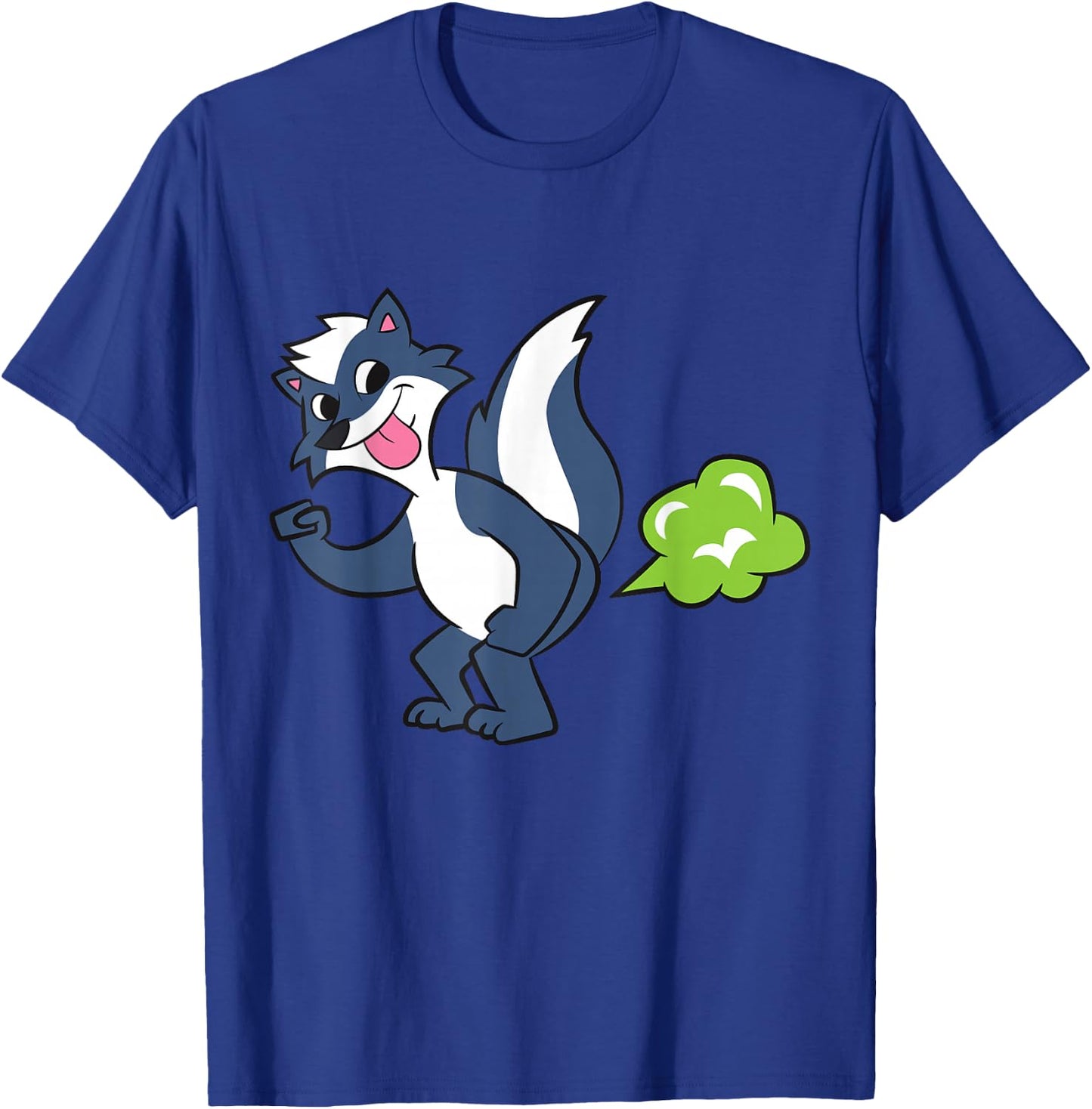 Skunk Farting Fart Squirrel Cute Skunk T-Shirt - T-Shirt | Royal