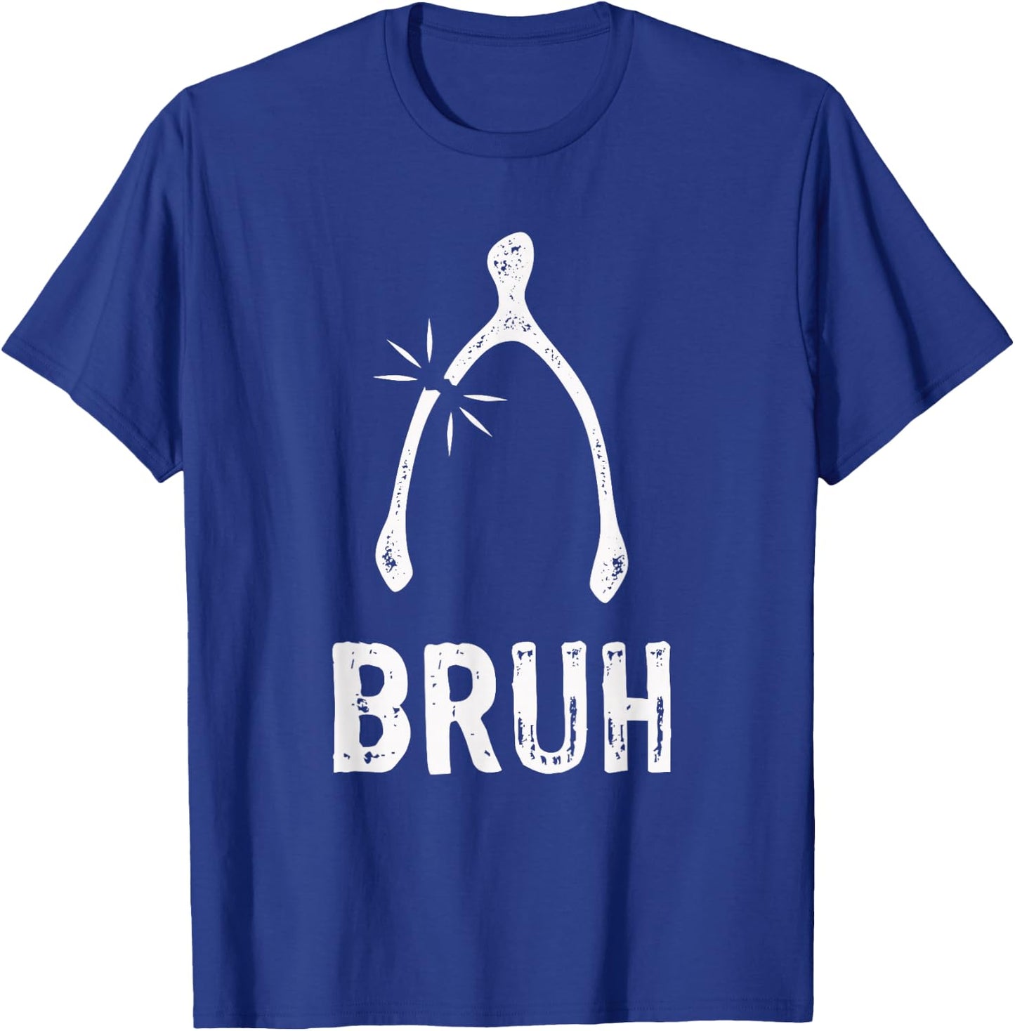 Bruh Wishbone Funny Thanksgiving T-Shirt - T-Shirt | Royal