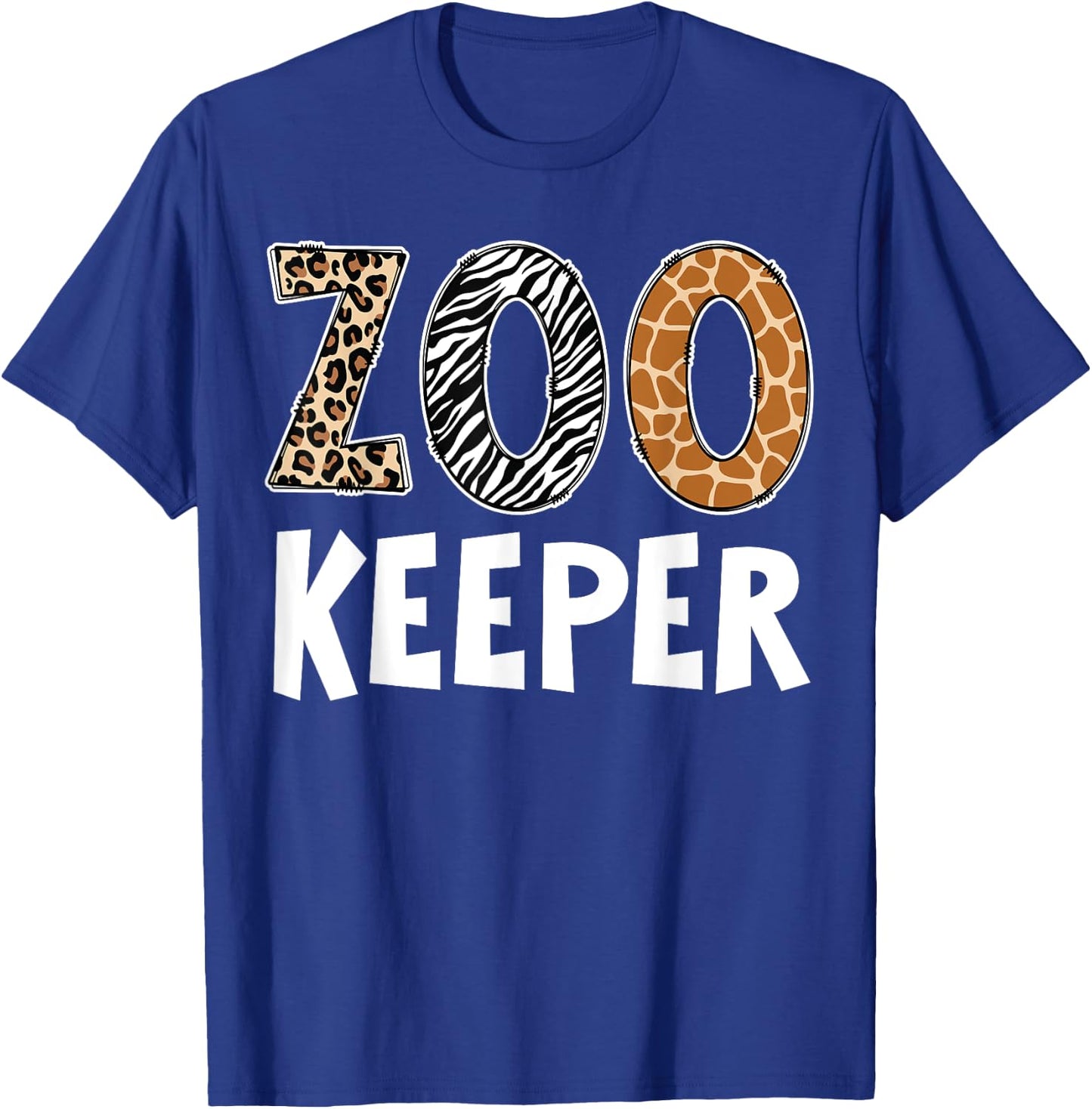 Zookeeper Zoo Keeper Costume Adult Animals Wildlife Safari T-Shirt - T-Shirt | Royal