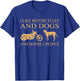 I Like Motorcycles And Dogs And Maybe 3 People Pit Bull Love T-Shirt - T-Shirt | Royal
