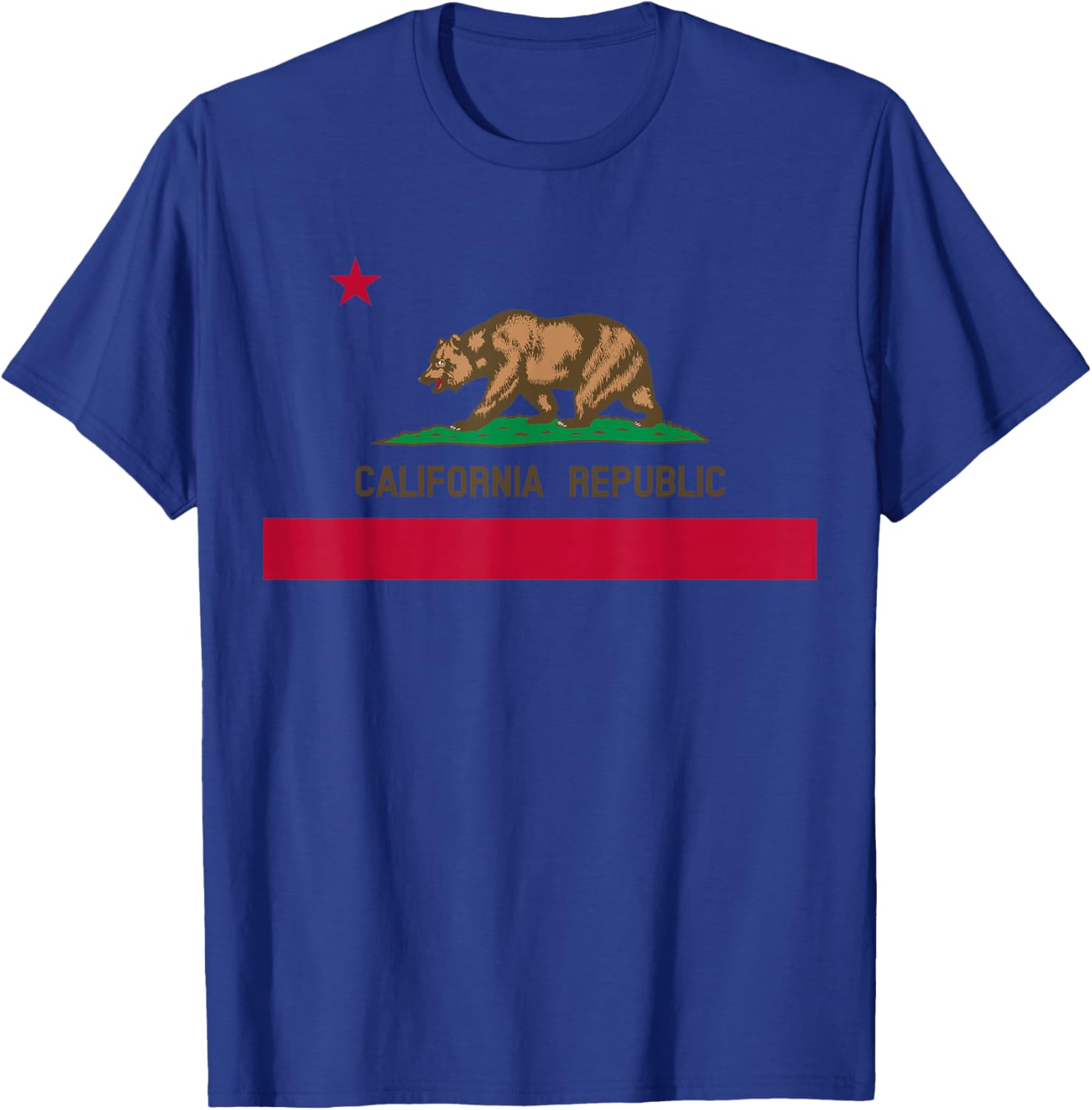 California Republic Flag Shirt Men Women Kids Toddler T-Shirt - T-Shirt | Royal