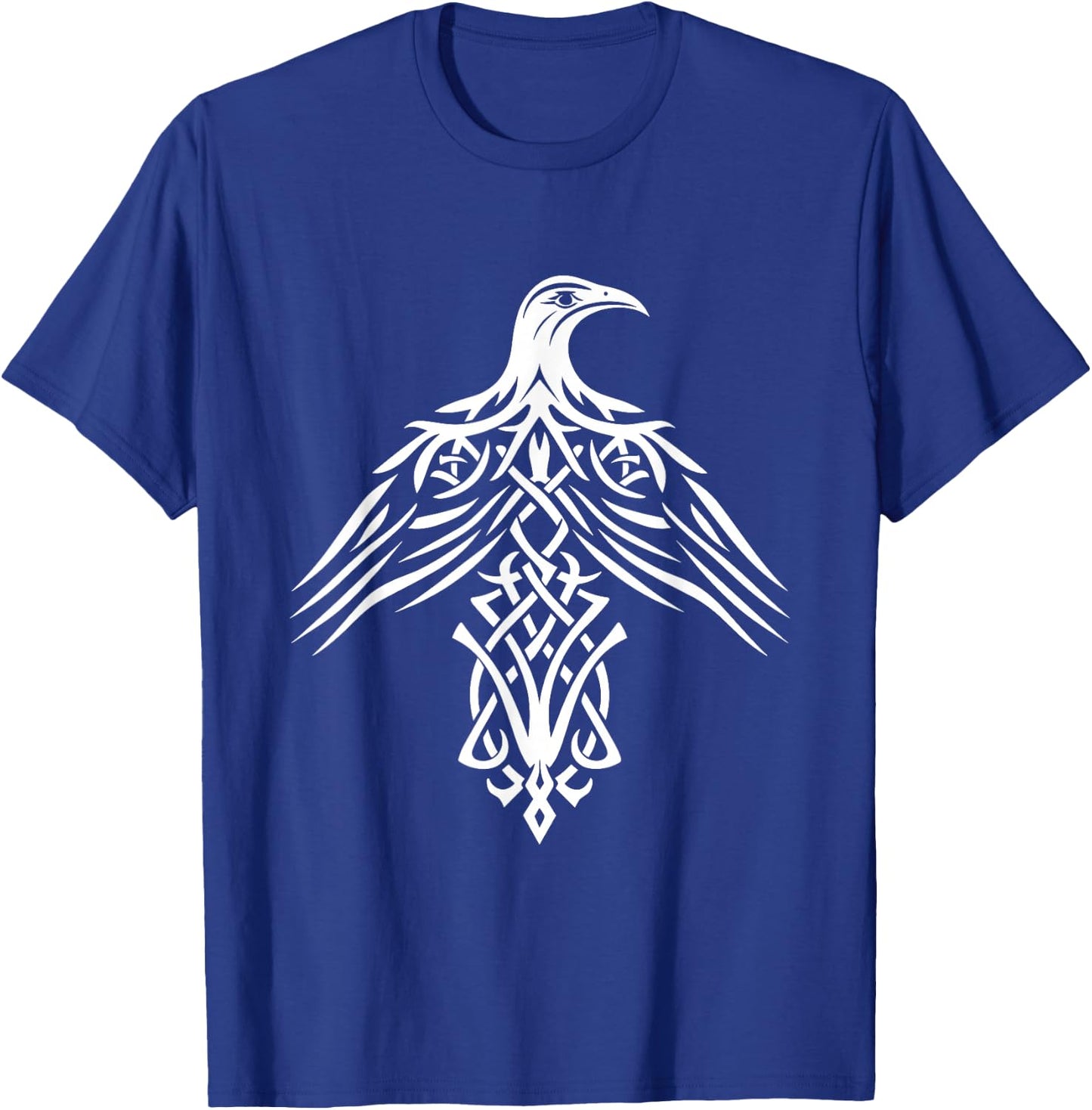 Raven Bird Crow Norse Mythology Celtic Knots T-Shirt - T-Shirt | Royal
