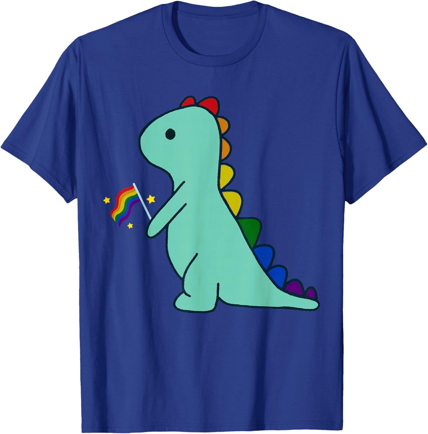 LGBTQ Allysaurus Dinosaurier Regenbogen Flagge Ally Gay Pride Monat T-Shirt - T-Shirt | Royal