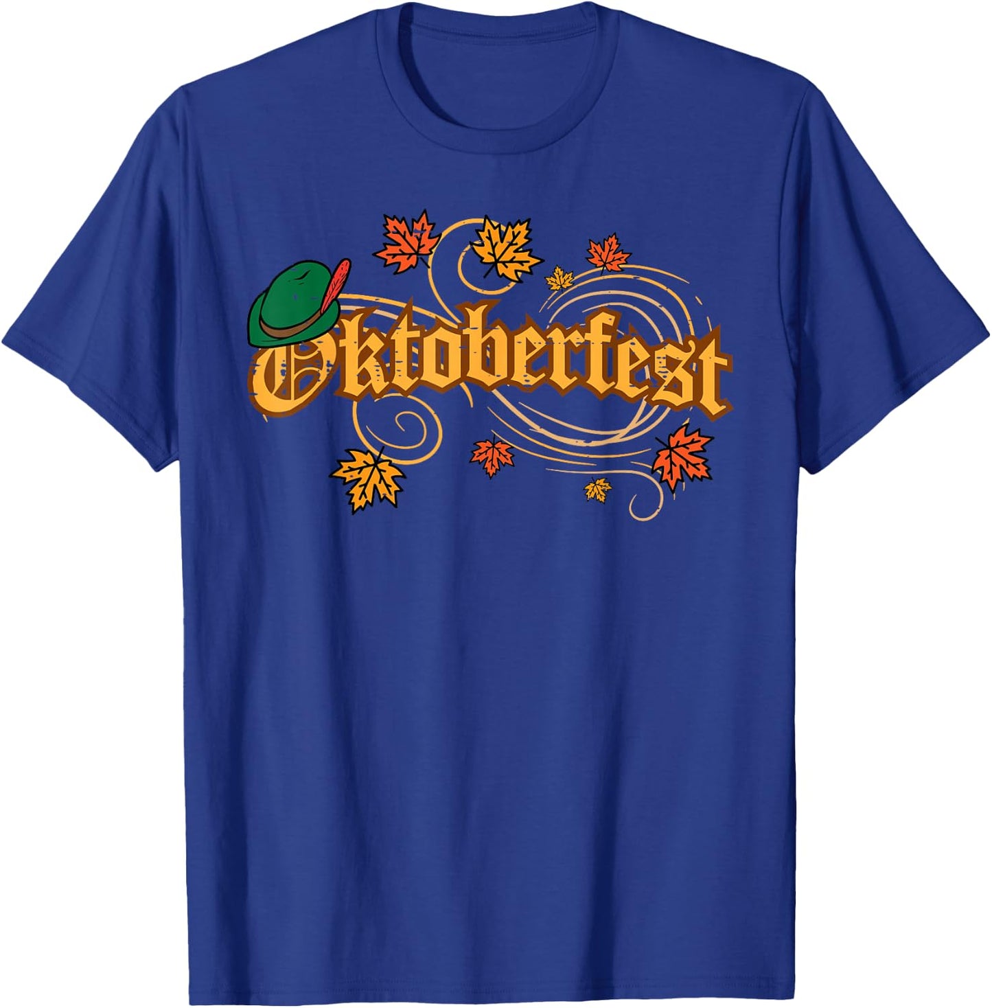 Oktoberfest Fall Autumn Leaves German Costume Women Men Kids T-Shirt - T-Shirt | Royal