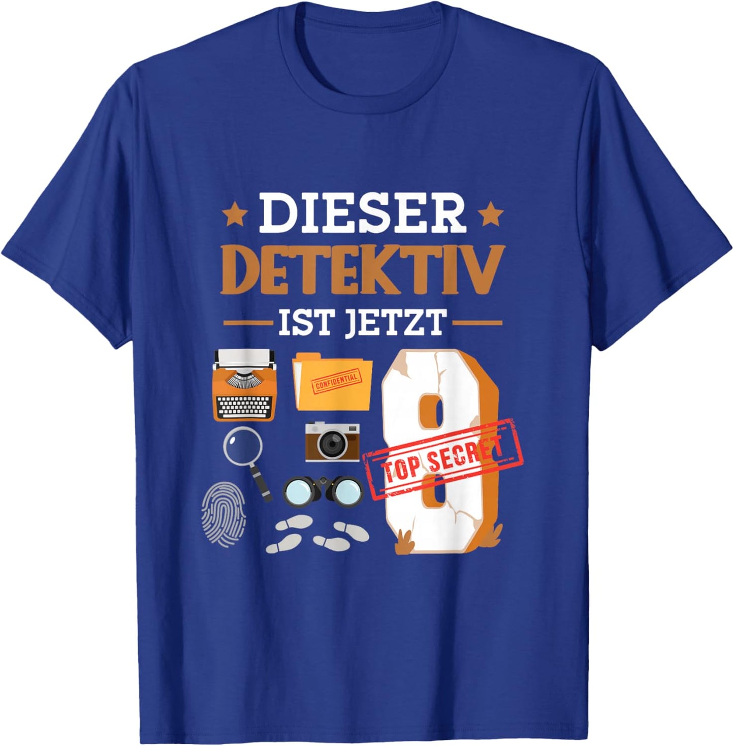 Dieser Detektiv Ist Jetzt 8 - Detektiv 8. Geburtstag Kinder T-Shirt - T-Shirt | Royal