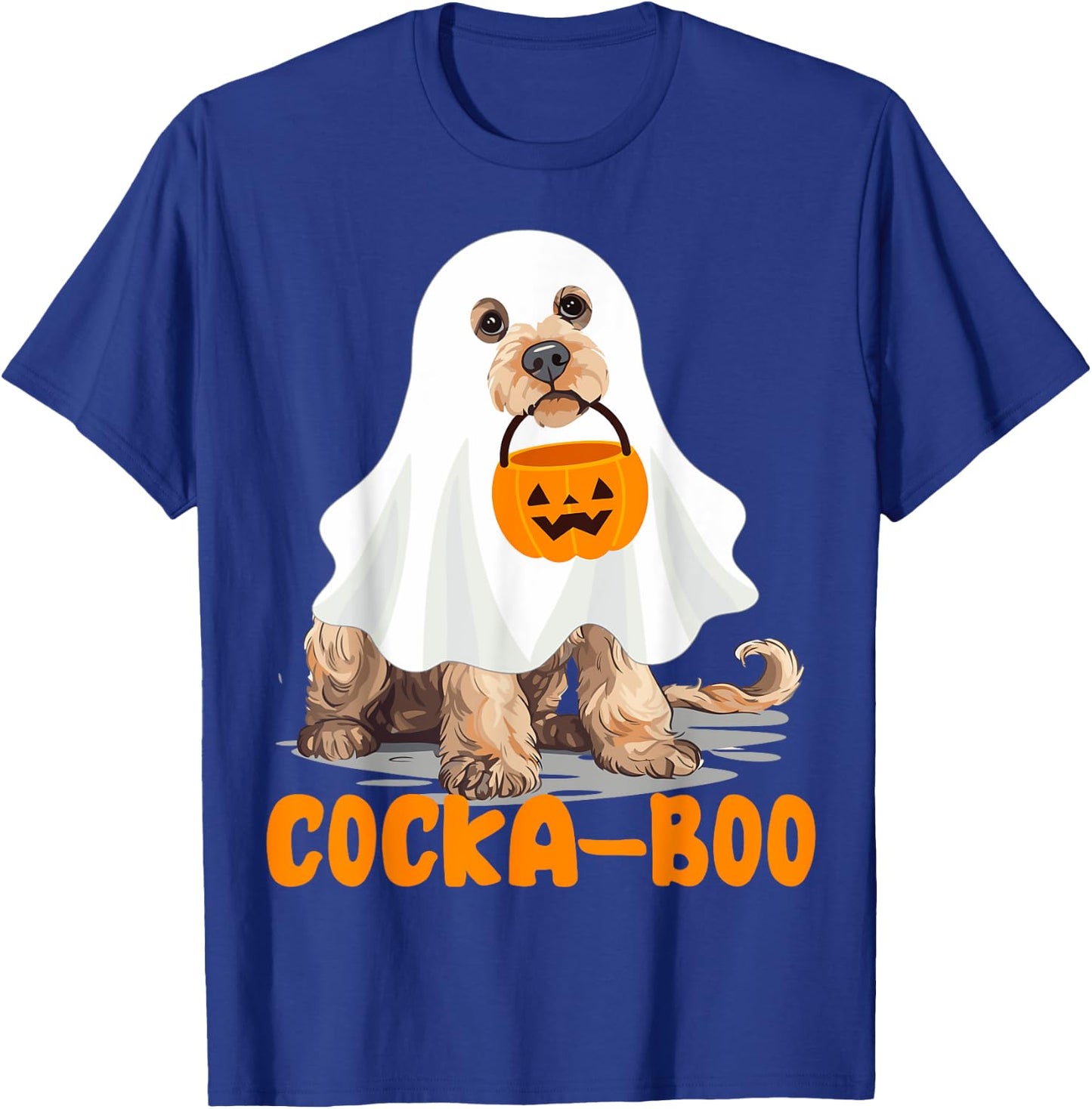 Cocka-boo Funny Boo Ghost Halloween Costume Cockapoo Lovers T-Shirt - T-Shirt | Royal