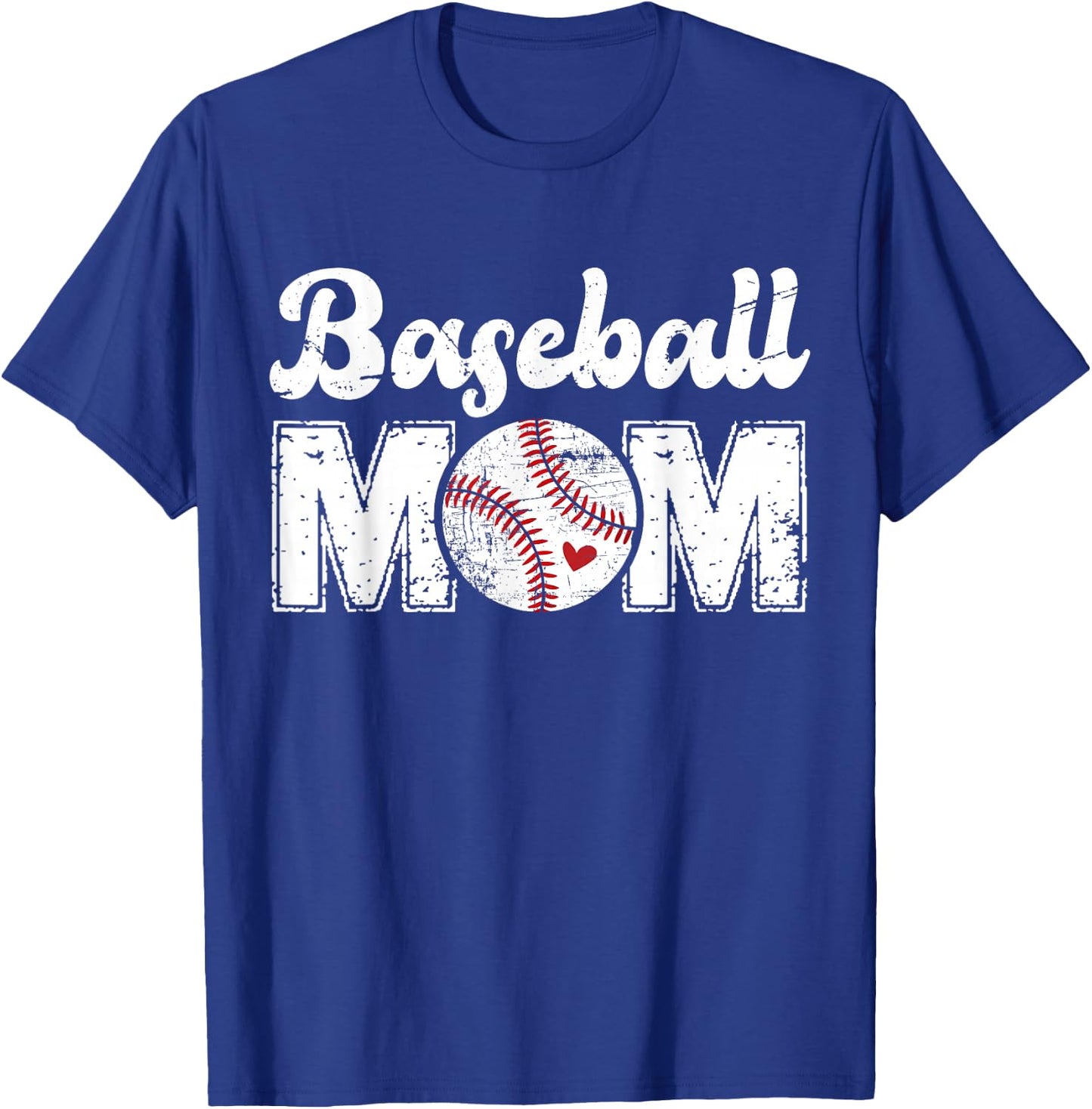 Baseball Mom Mothers Day T-Shirt - T-Shirt | Royal