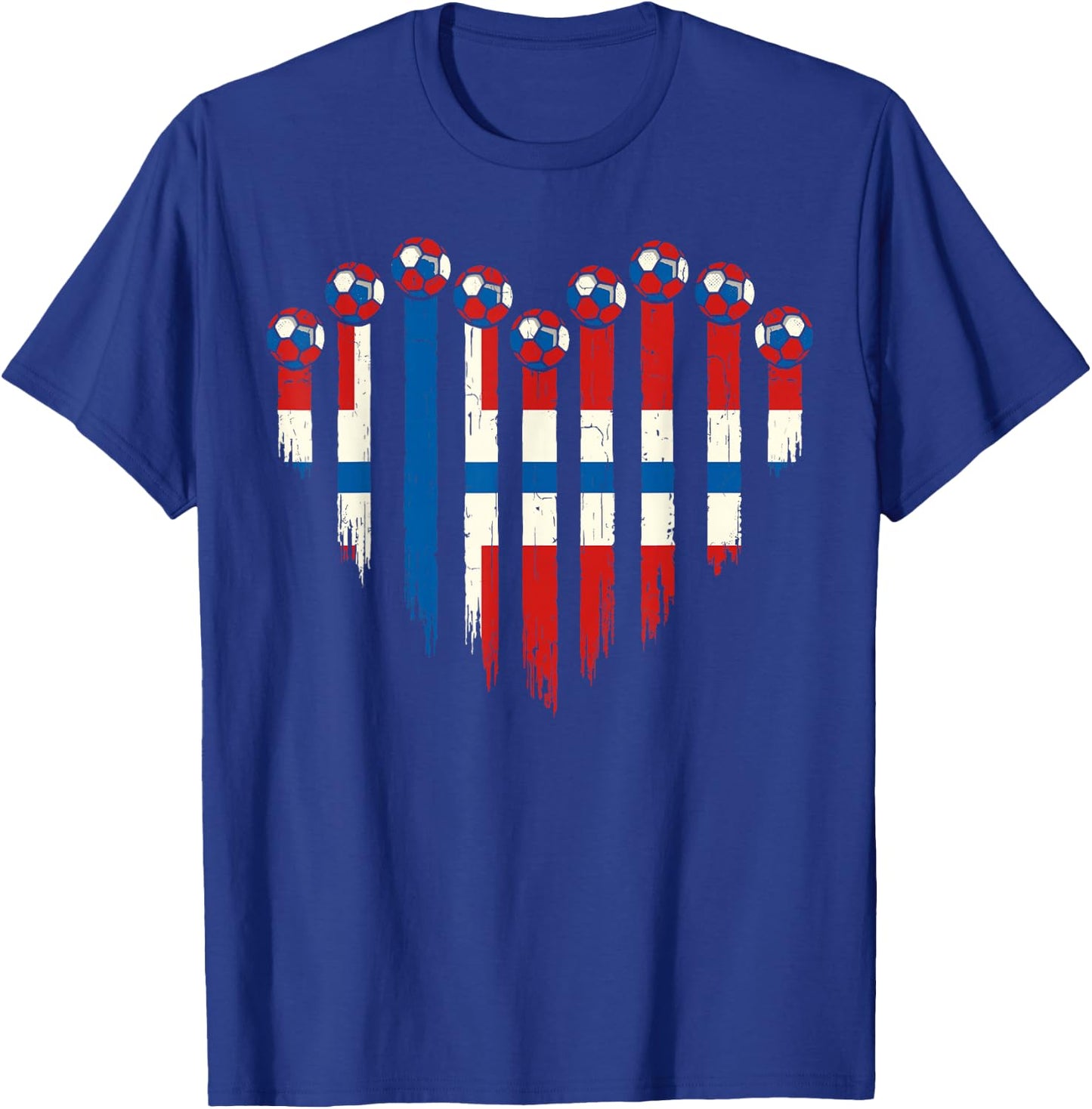Norwegian Flag Novelty Norway T-Shirt - T-Shirt | Royal