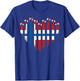 Norwegian Flag Novelty Norway T-Shirt - T-Shirt | Royal