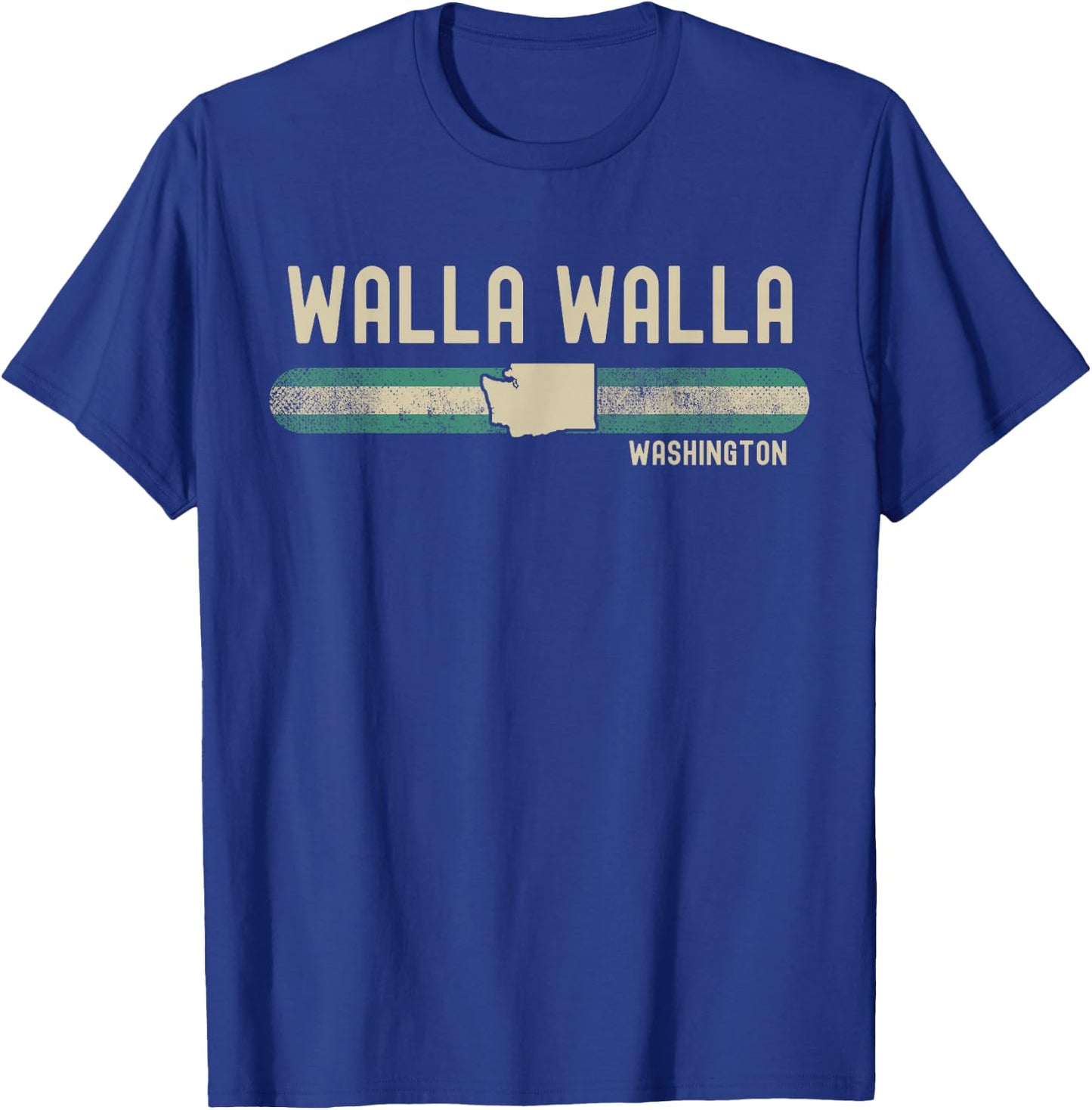 Walla Walla WA | Washington | Travel & 80s Style T-Shirt - T-Shirt | Royal