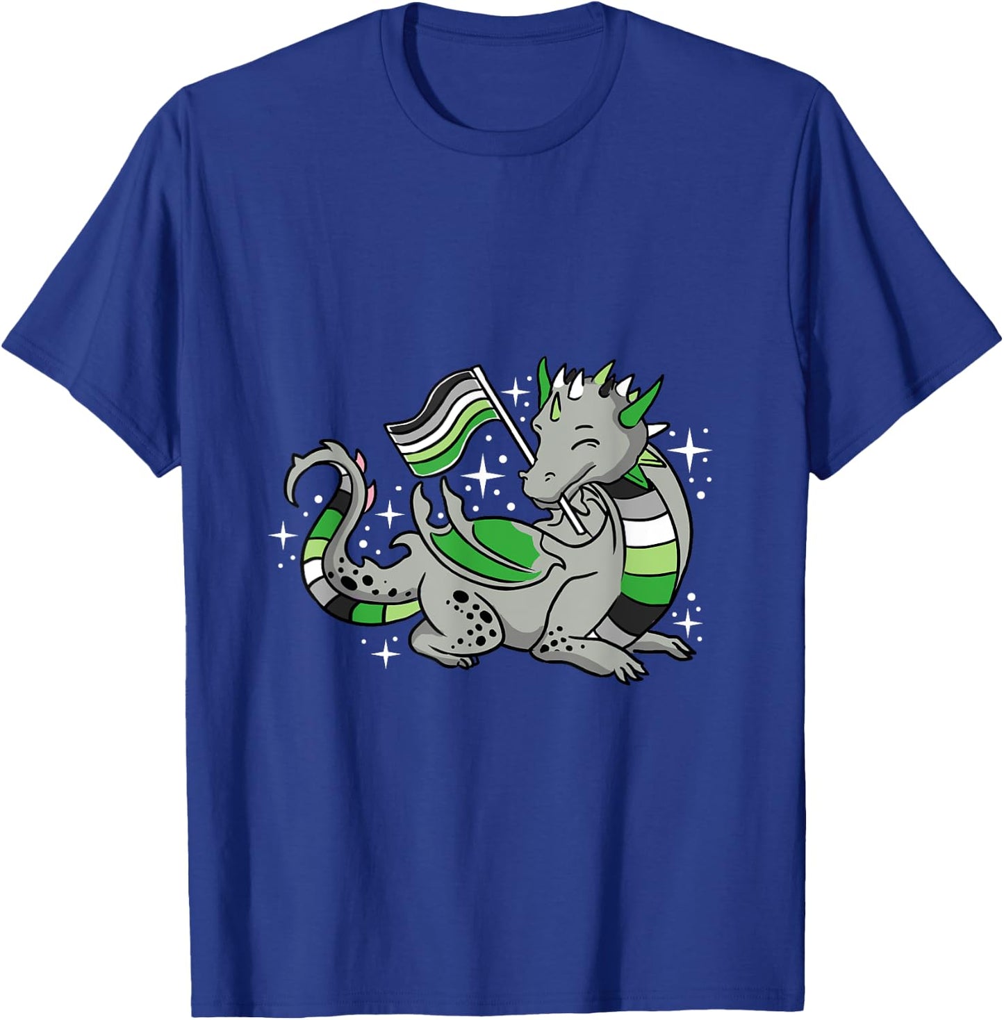 Aromantic Dragon Aromantic Pride T-Shirt - T-Shirt | Royal