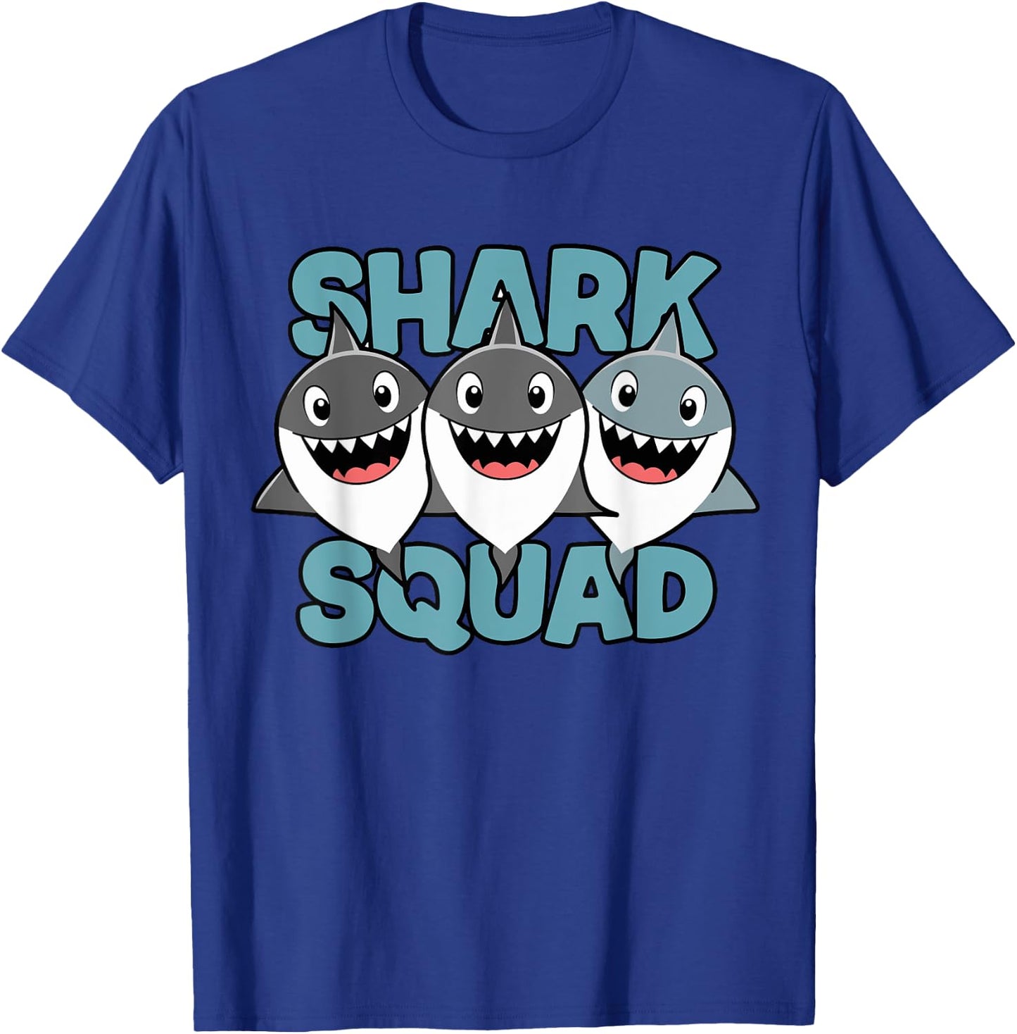 Shark Squad for Shark Lover Shirt | Kids Shark T-Shirt - T-Shirt | Royal