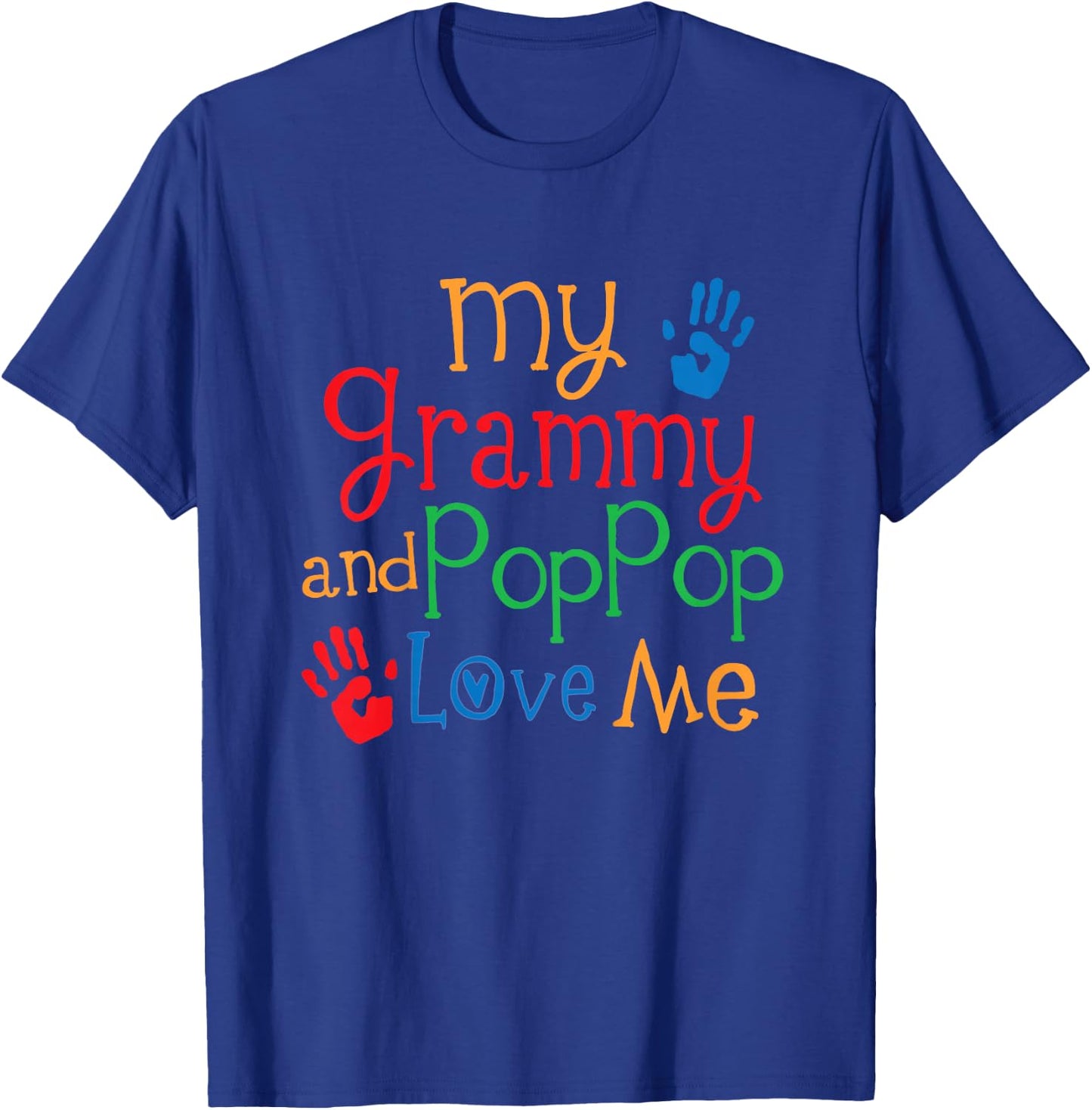Kids Grammy and PopPop Love Me T-Shirt - T-Shirt | Royal