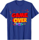 Game Over Vintage Retro Video Games Gaming T-Shirt - T-Shirt | Royal