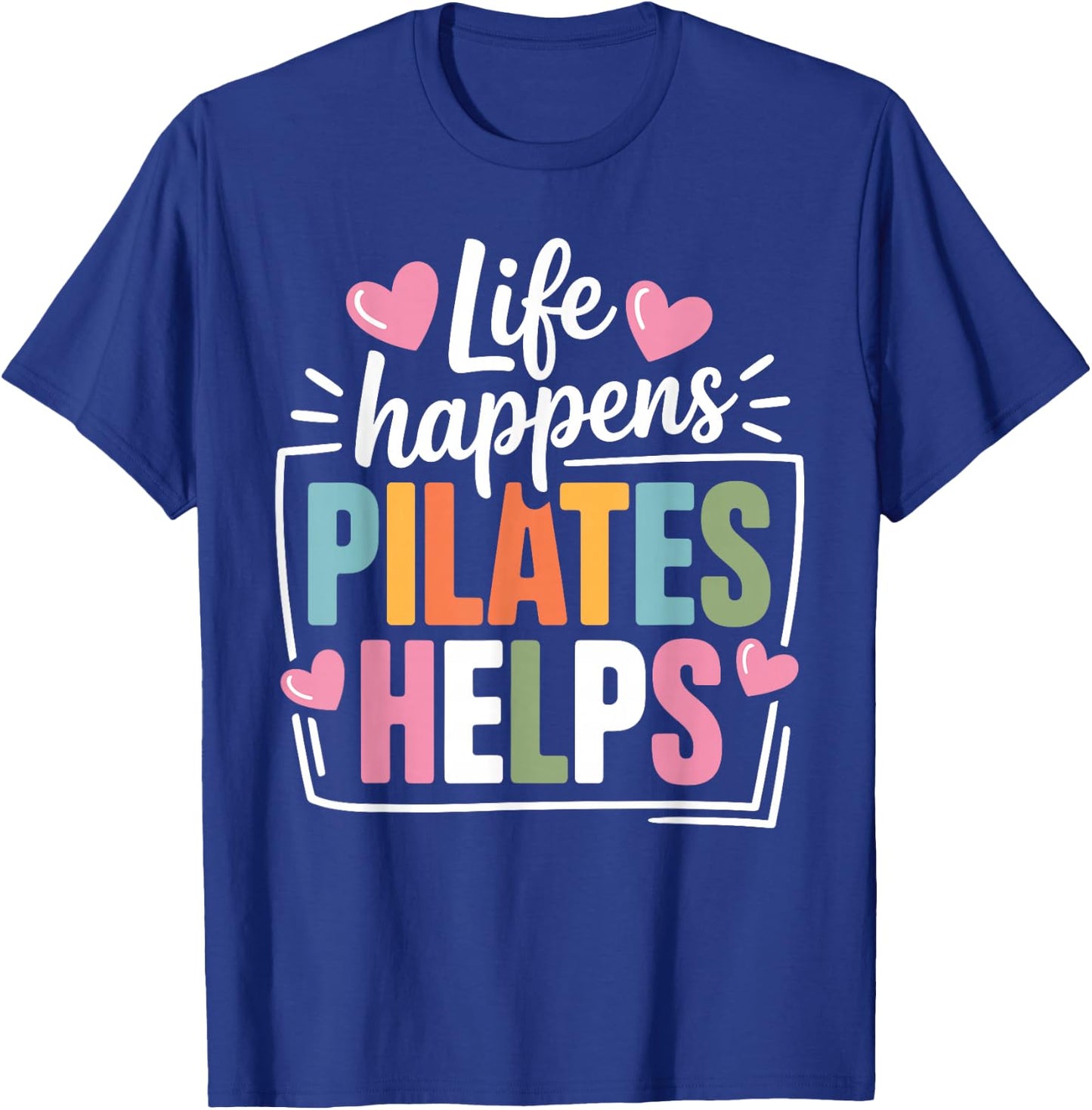 Pilates Art Women Pilates Instructor Pilates Lover T-Shirt - T-Shirt | Royal
