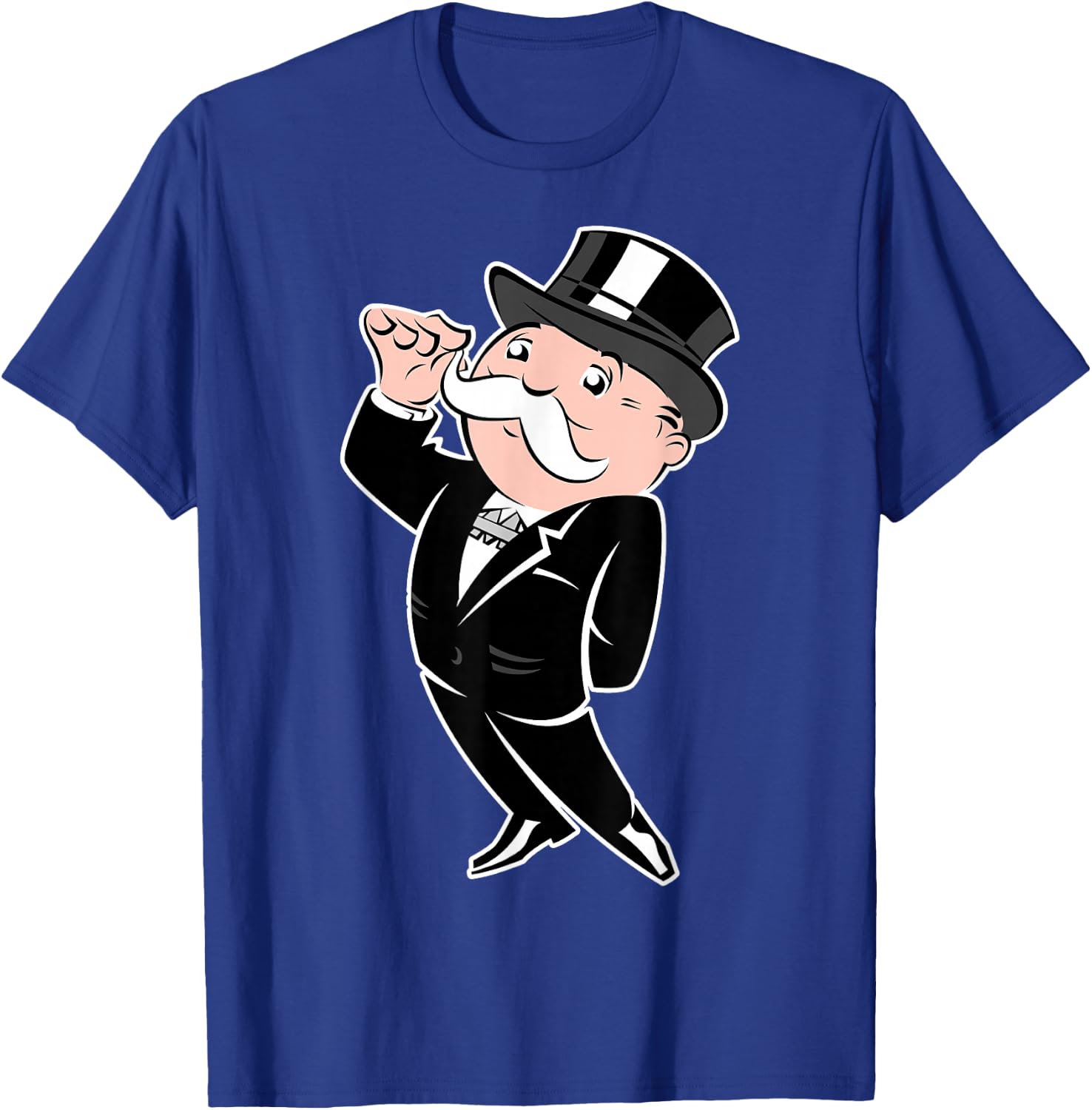 Monopoly Man Rich Uncle Penny Bags Vintage Portrait T-Shirt - T-Shirt | Royal