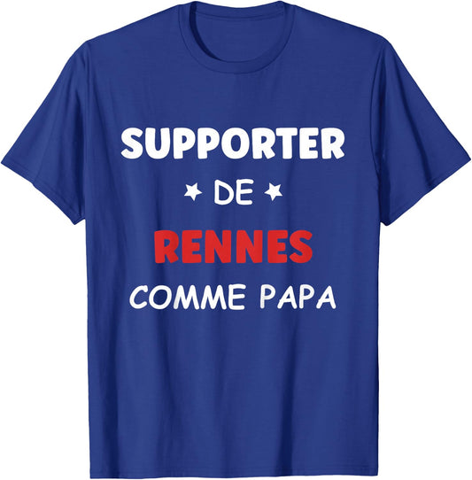 Children's Humour Rennais Supporter Rennes Football , Black, 2 T-Shirt - T-Shirt | Royal